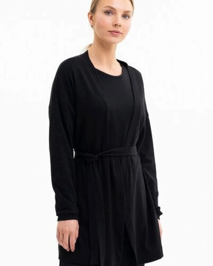 SHIPSHEIP BELTED CARDIGAN - Damen Cardigan aus Bio-Baumwoll Mix