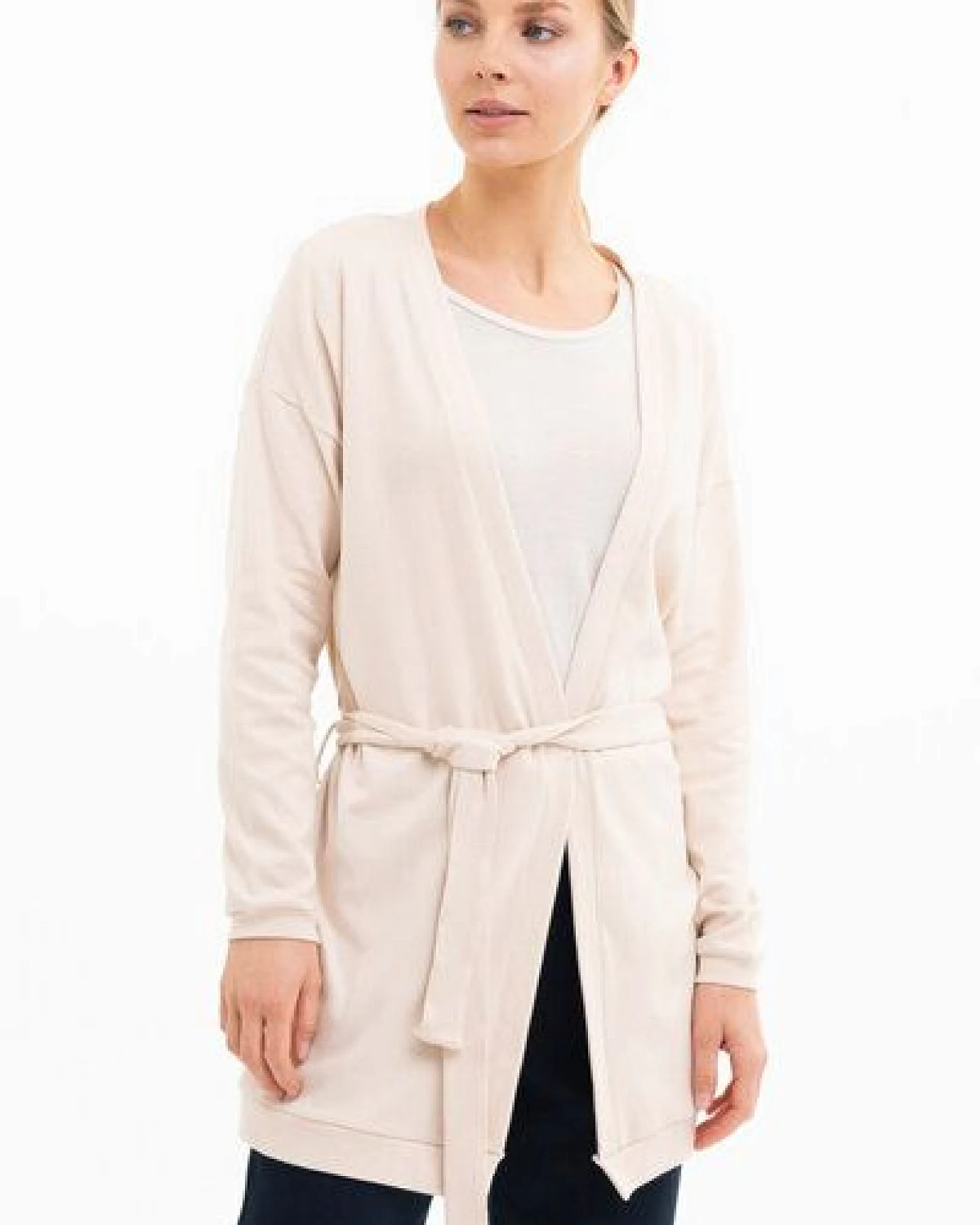 SHIPSHEIP BELTED CARDIGAN - Damen Cardigan aus Bio-Baumwoll Mix – Ansicht 2