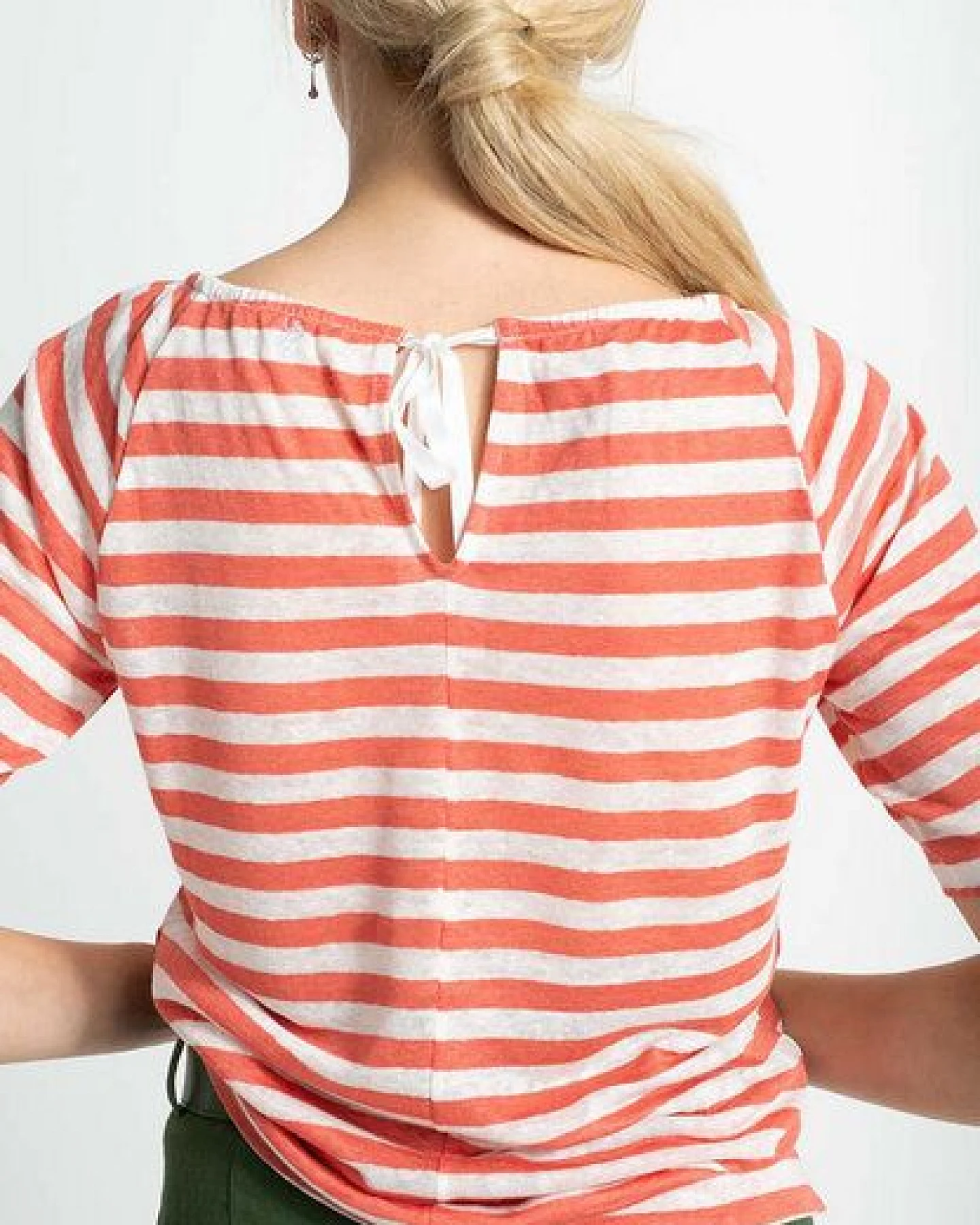 Alma & Lovis Ringel-Blusenshirt aus Leinen – Ansicht 4