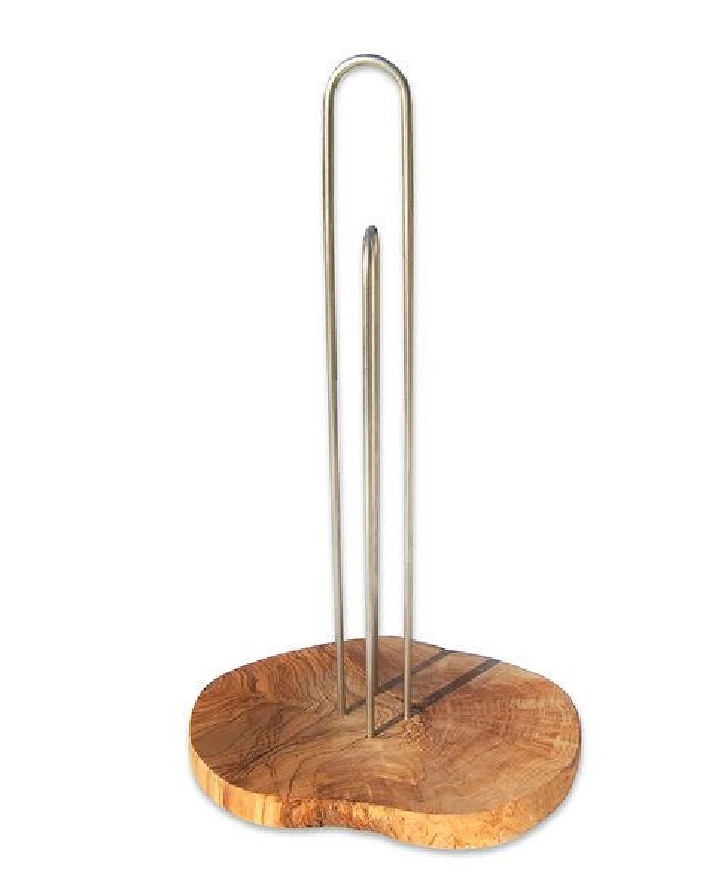 Olivenholz erleben Küchenrollenhalter DESIGN aus Olivenholz – Ansicht 2