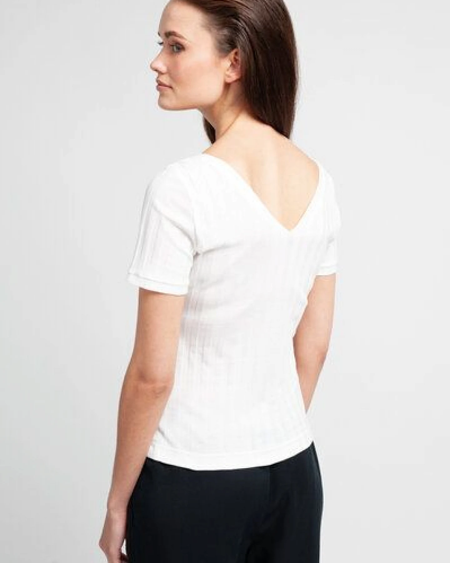 SHIPSHEIP CORA - Damen Shirt in Ripp-Optik aus Bio-Baumwolle – Ansicht 2