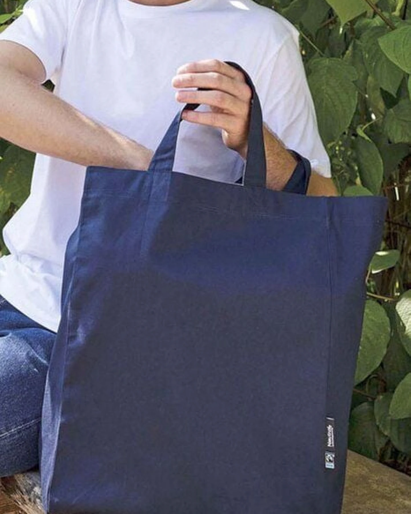 Neutral® Baumwolltasche Einkaufstasche Shopper Kurze Henkel – Ansicht 2