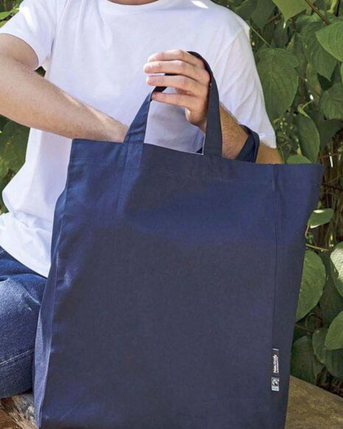 Neutral® Baumwolltasche Einkaufstasche Shopper Kurze Henkel – Ansicht 2