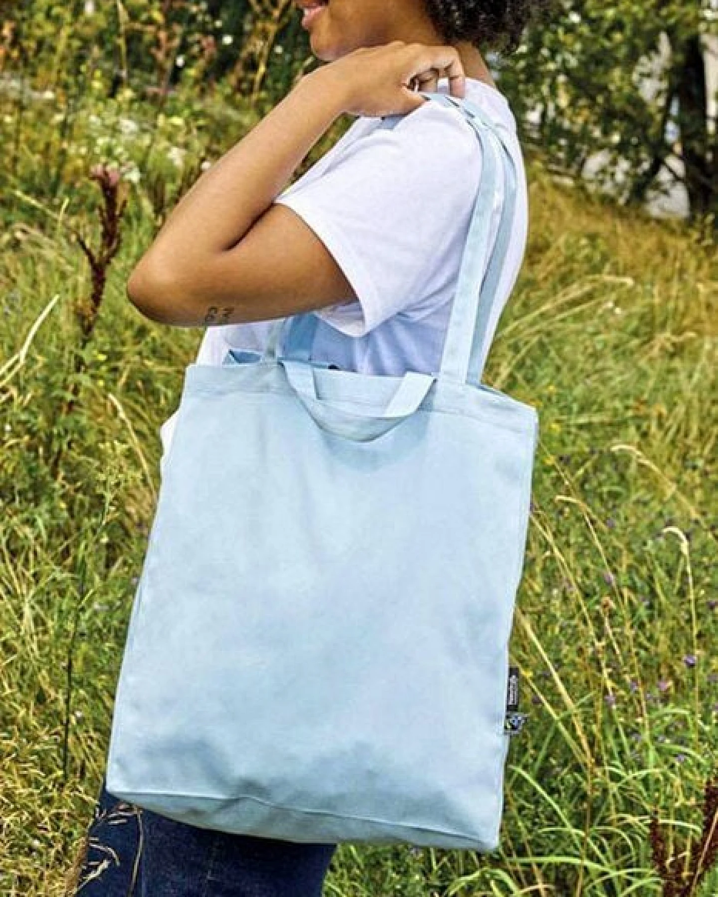 Neutral® Baumwolltasche Einkaufstasche Shopper Kurze und Lange Henkel – Ansicht 2
