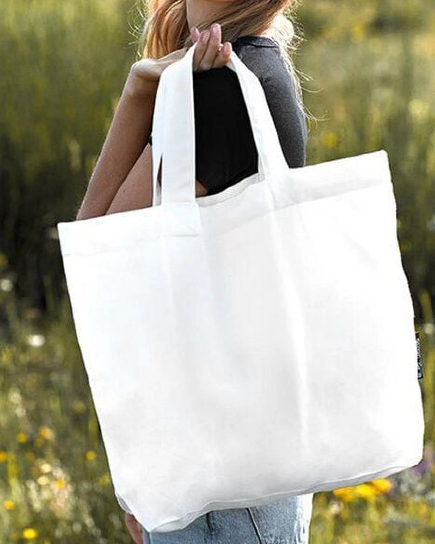 Neutral® Baumwolltasche Einkaufstasche Shopper Groß – Ansicht 2