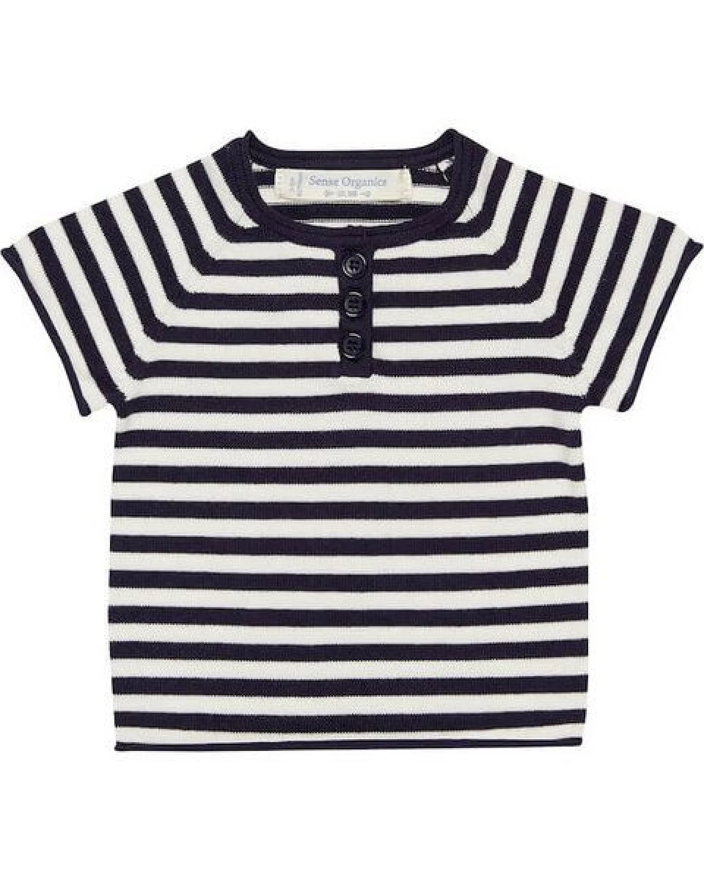 sense-organics Baby Strick Shirt * Rene gelb; navy * GOTS zertifiziert Sense Organics – Ansicht 3