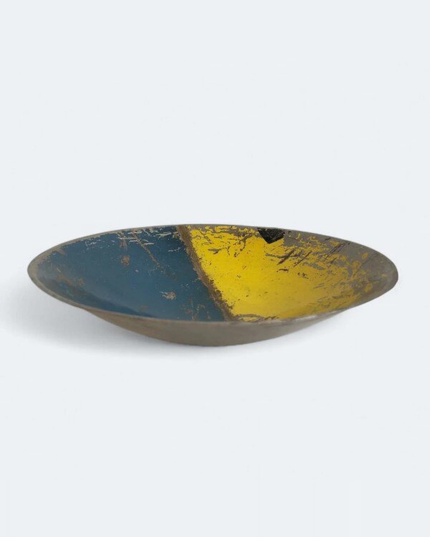 Moogoo Creative Africa Kleine Schale aus recycelten Ölfässern ca. 30 cm Industrial Design Upcycling – Ansicht 3
