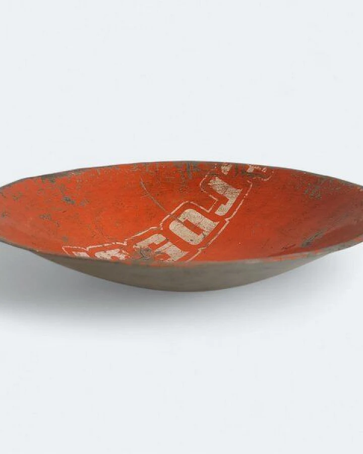 Rot-Orange Mit Schrift/Logo