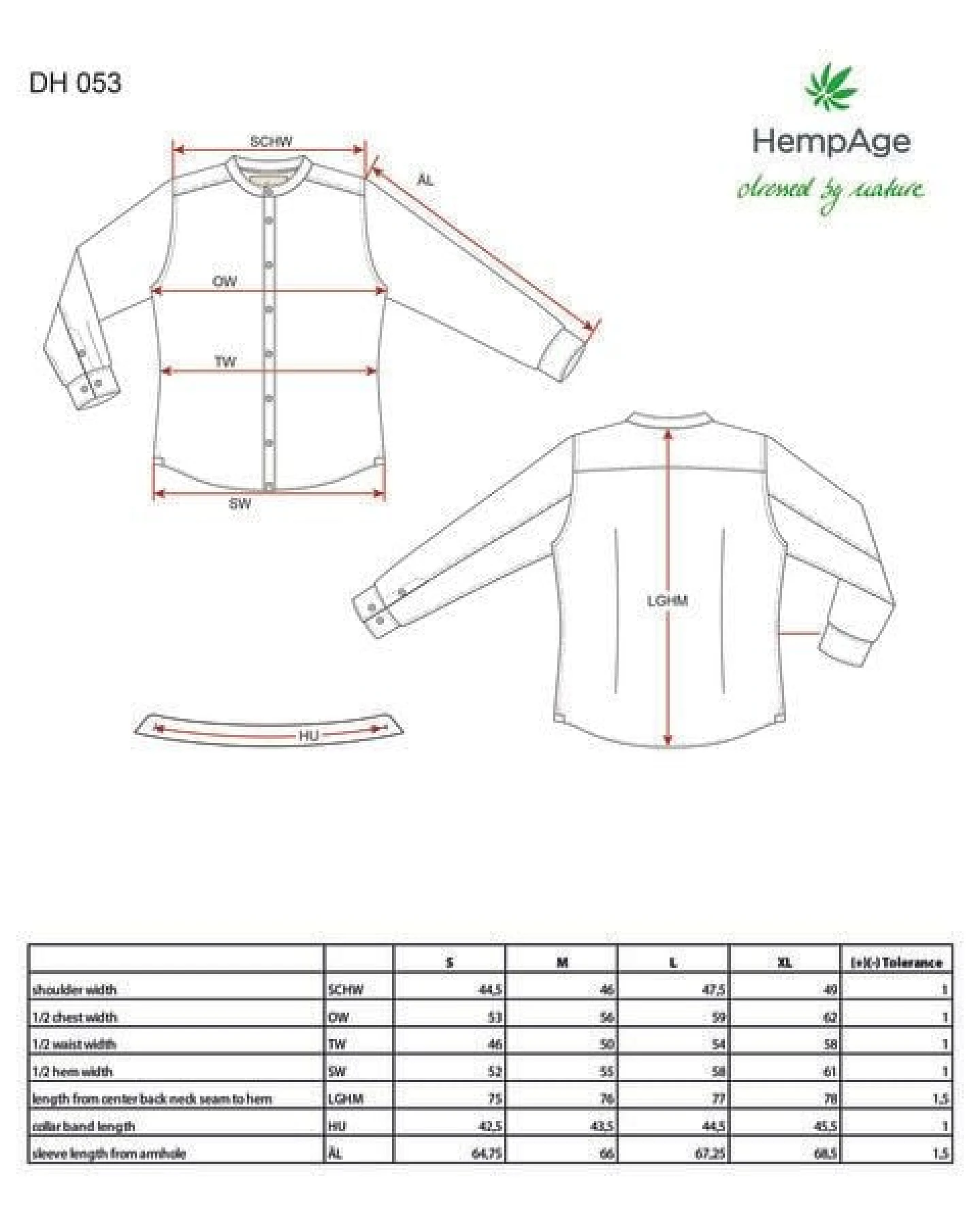 HempAge Herren Langarm Hemd Hanf/Bio-Baumwolle – Ansicht 3