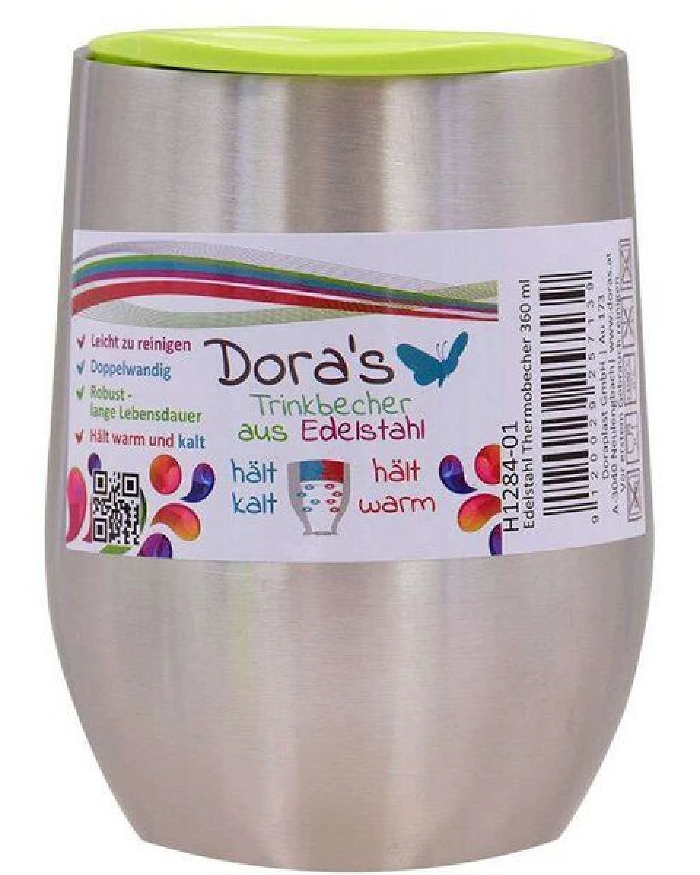 Dora's Dora’s Edelstahl-Thermobecher (360ml) – Ansicht 2