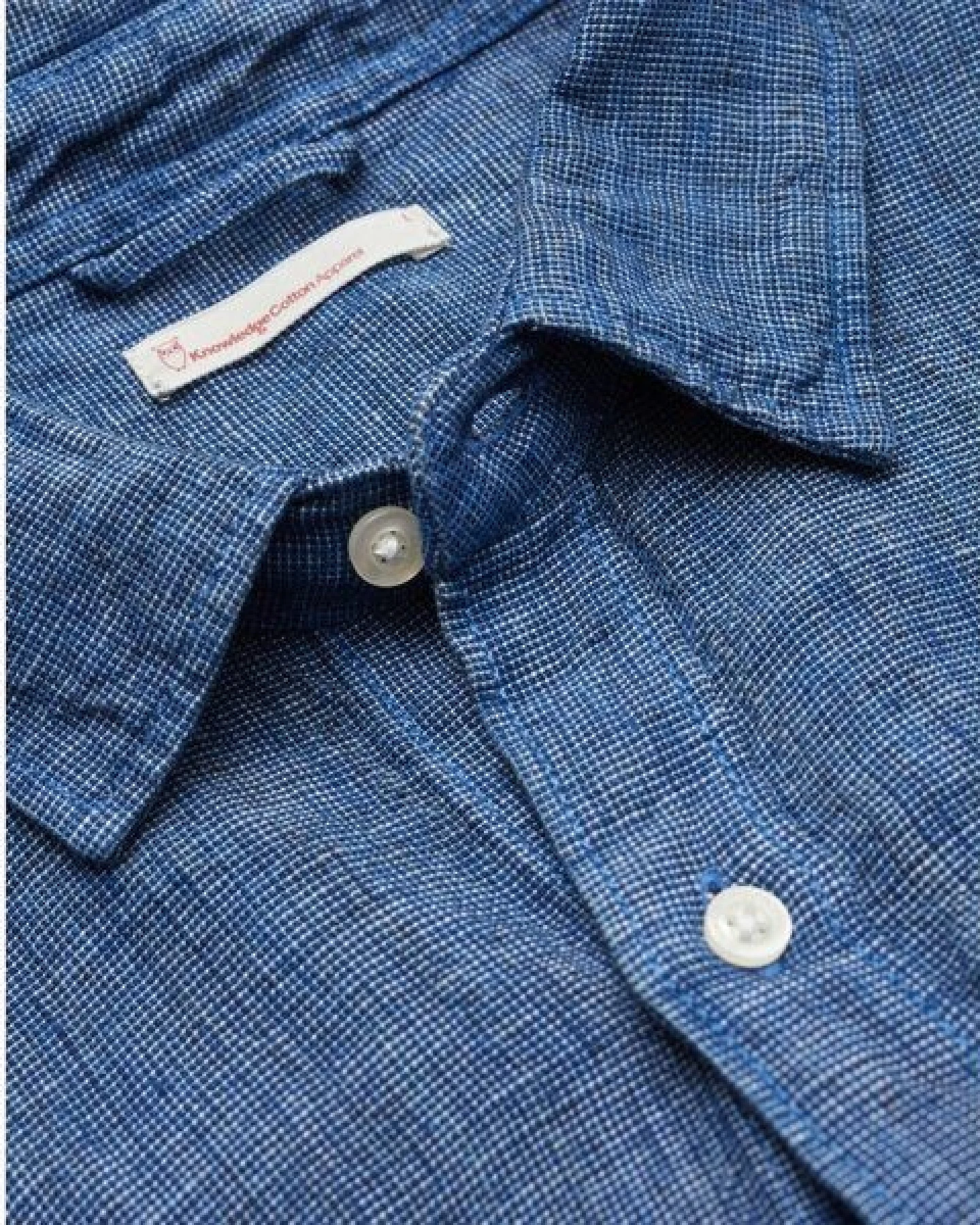 KnowledgeCotton Apparel Hemd - ELDER LS small striped linen shirt – Ansicht 3