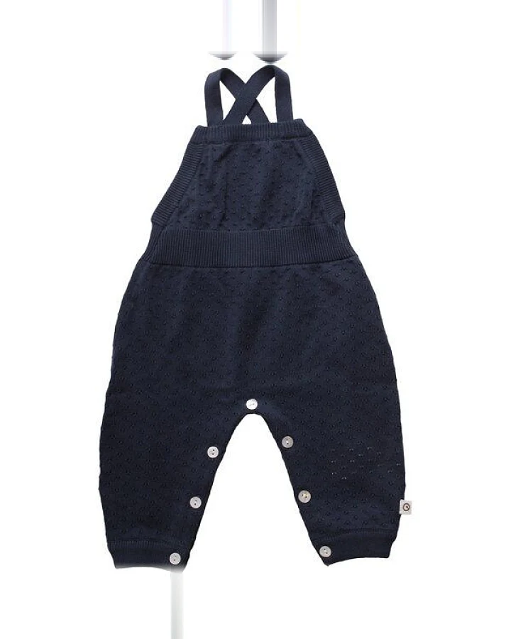Müsli by Green Cotton Baby Strick Romper * Dot navy * GOTS