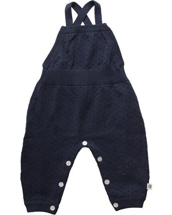 Müsli by Green Cotton Baby Strick Romper * Dot navy * GOTS