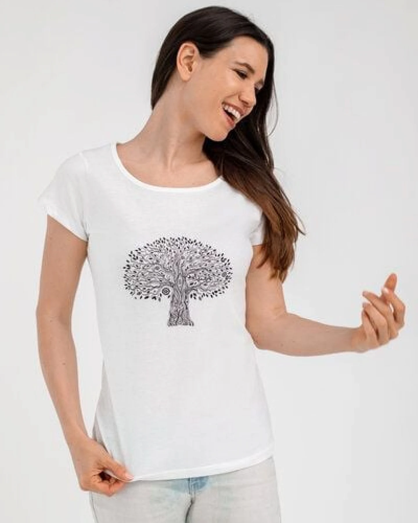 Brandless Basic Bio T-Shirt (ladies) Nr.2 tree life GOTS 155g/m² – Ansicht 4