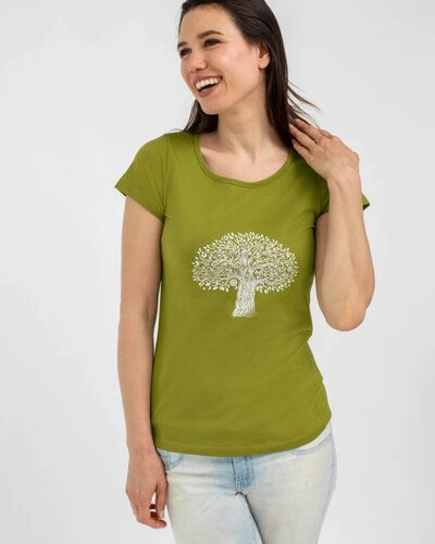 Brandless Basic Bio T-Shirt (ladies) Nr.2 tree life GOTS 155g/m² – Ansicht 2