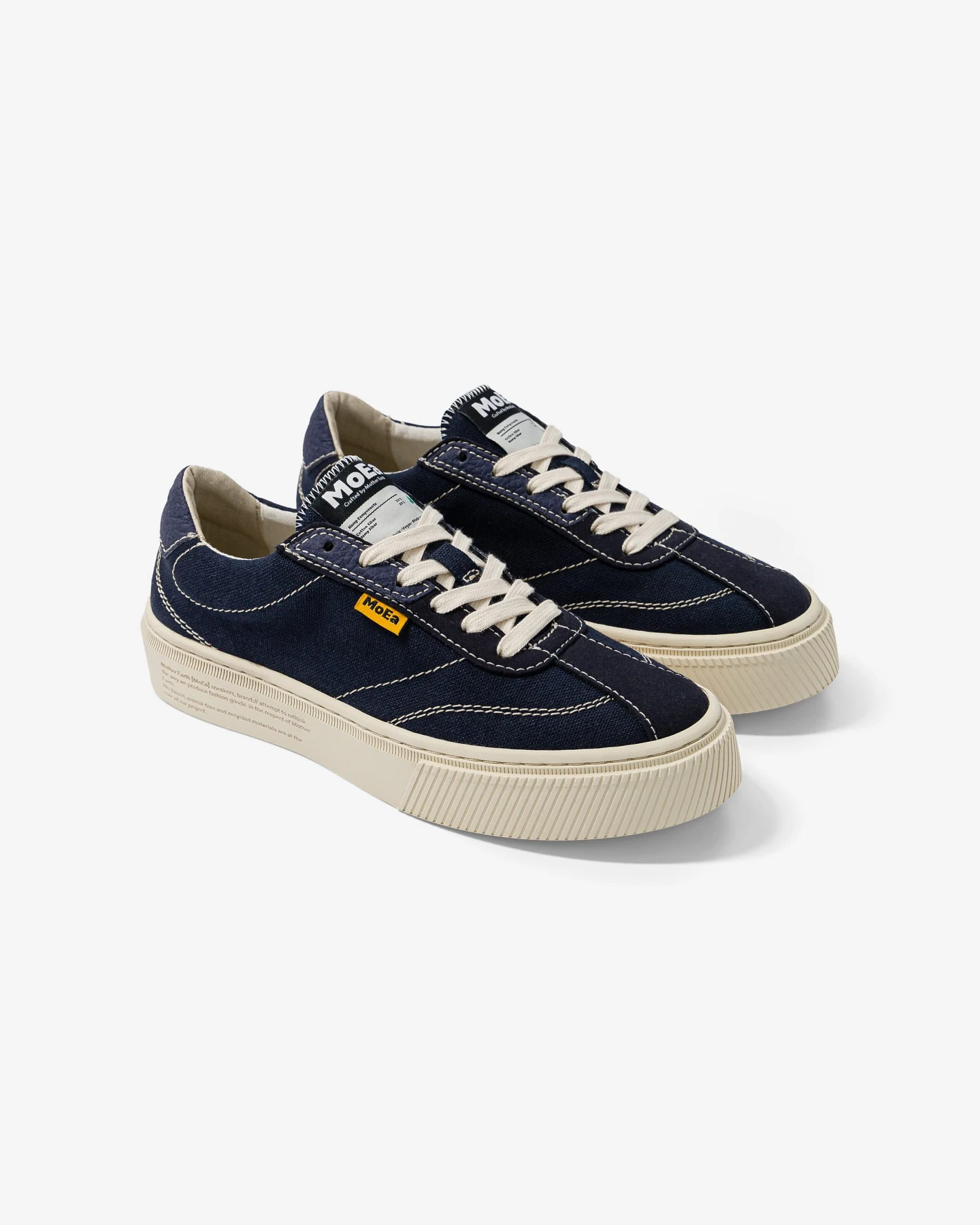 MoEa Herren vegan Sneaker Gen4 Hanf Navy – Ansicht 2