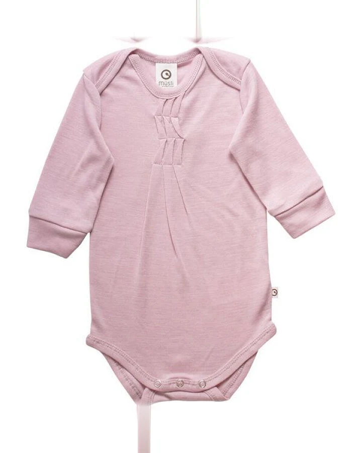 Müsli by Green Cotton Wolle Seide Body *Ruffles Rose*