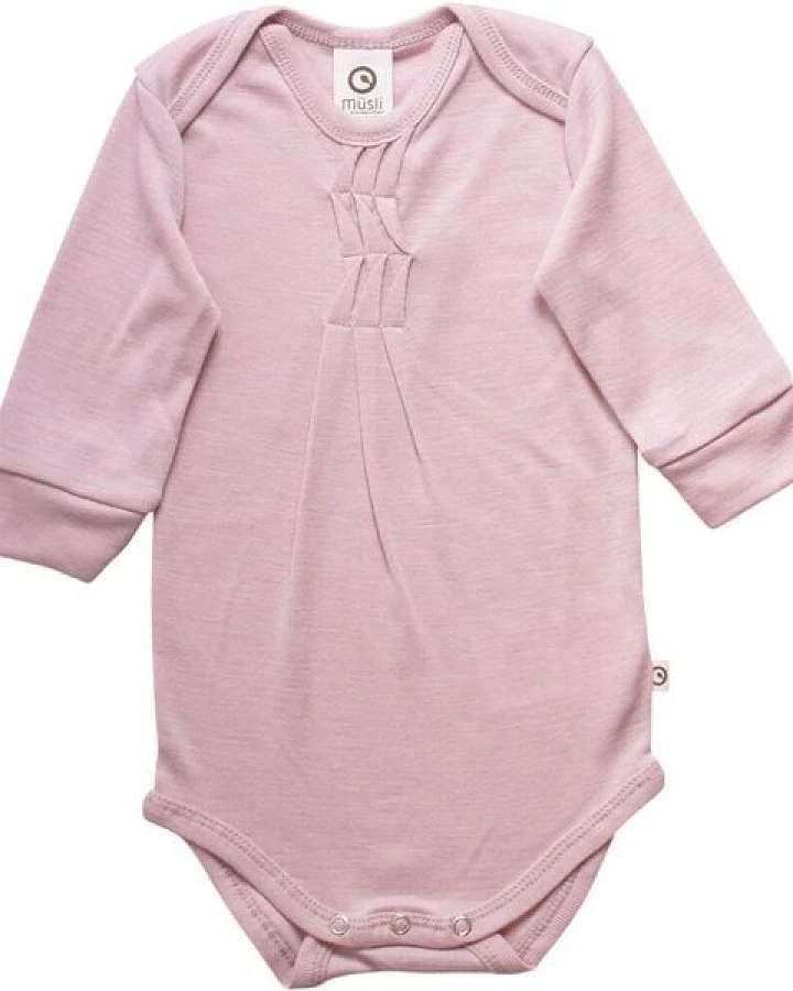 Müsli by Green Cotton Wolle Seide Body *Ruffles Rose*