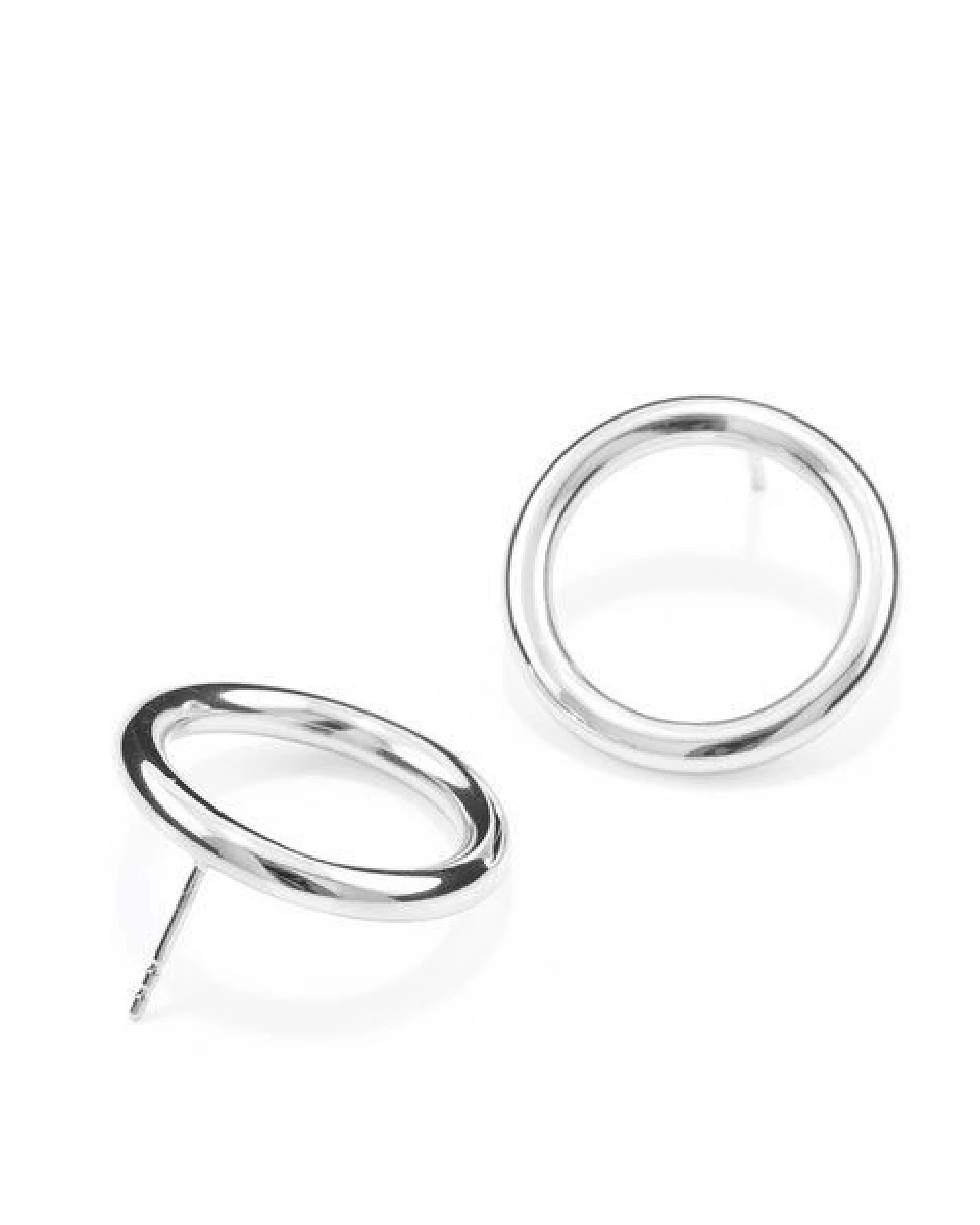 Jonathan Radetz Jewellery Stecker BOLD, Silber 925, Sterlingsilber, Durchmesser 23 mm, Handmade in Germany – Ansicht 2