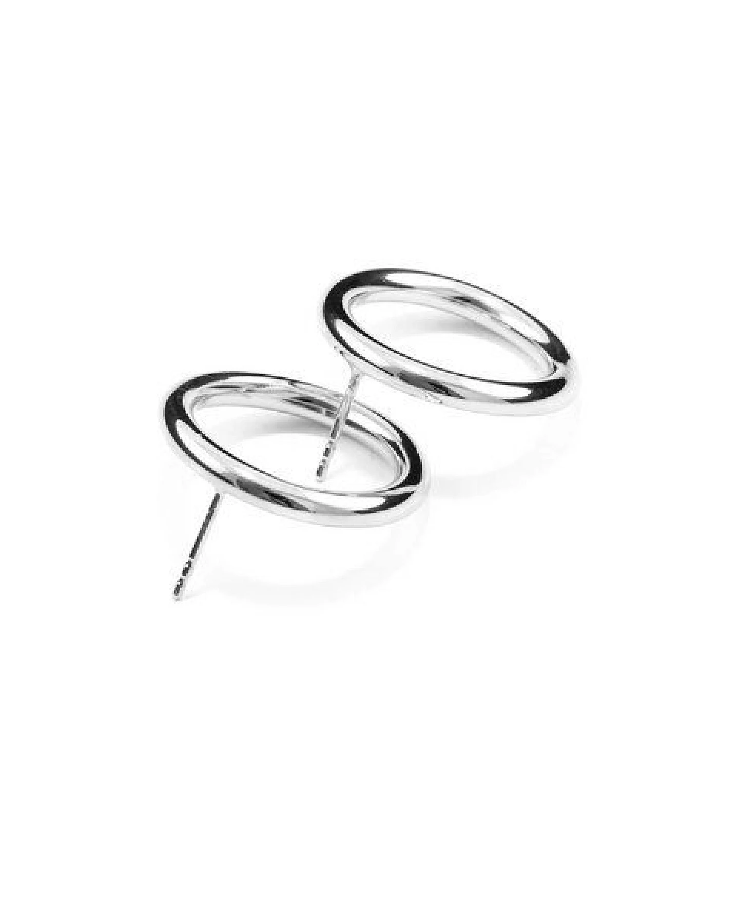 Jonathan Radetz Jewellery Stecker BOLD, Silber 925, Sterlingsilber, Durchmesser 23 mm, Handmade in Germany – Ansicht 3