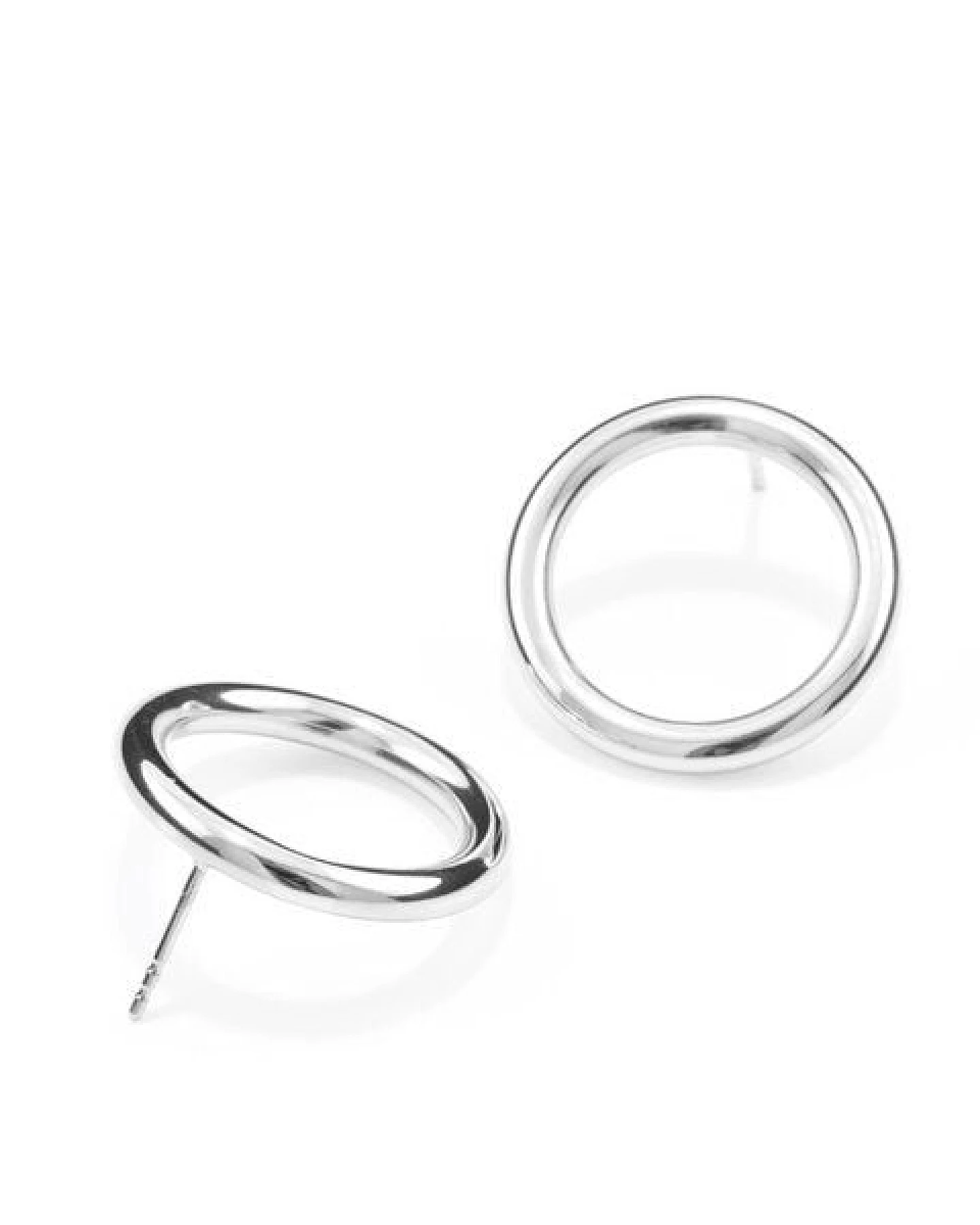Jonathan Radetz Jewellery Stecker BOLD, Silber 925, Sterlingsilber, Durchmesser 23 mm, Handmade in Germany – Ansicht 2