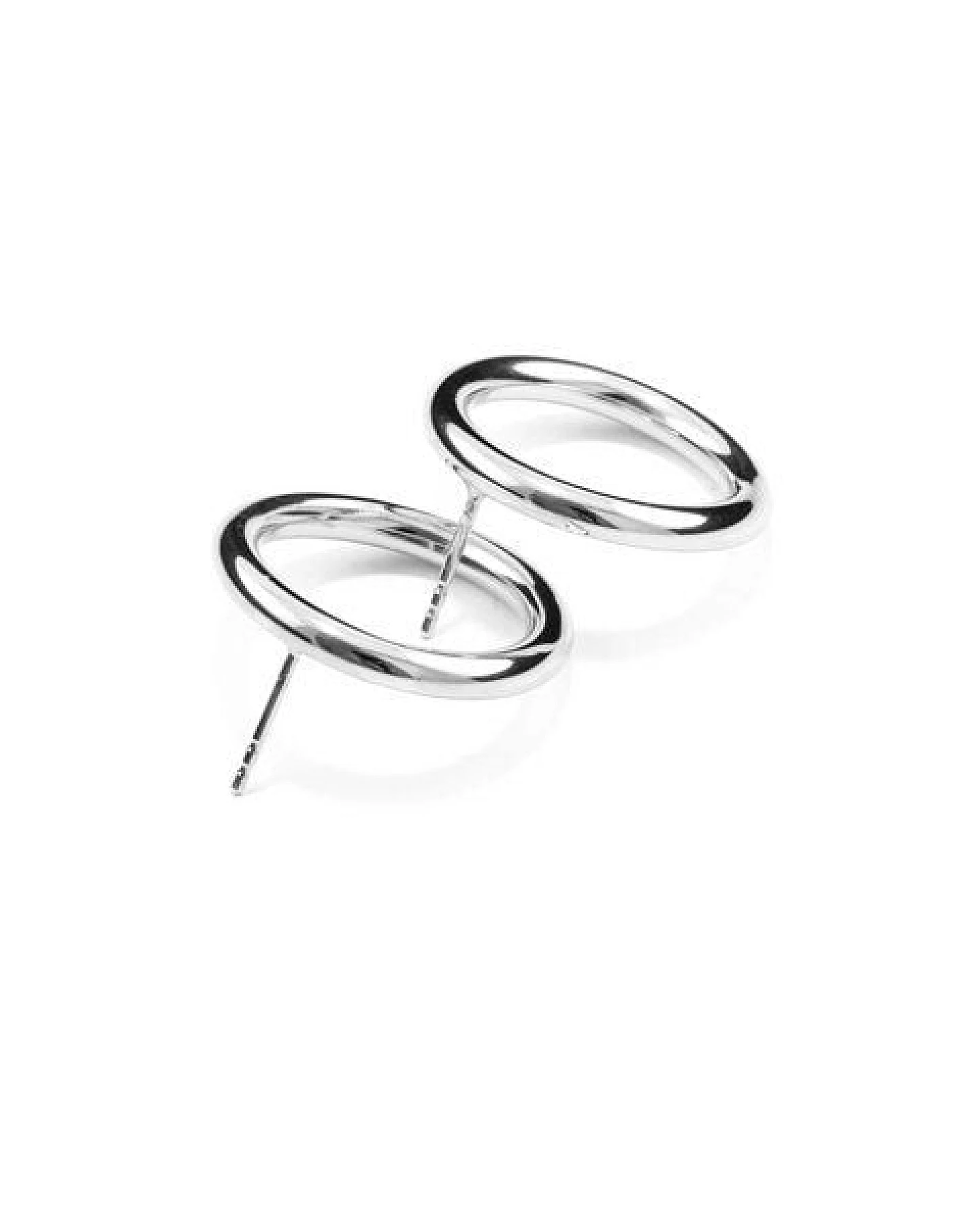 Jonathan Radetz Jewellery Stecker BOLD, Silber 925, Sterlingsilber, Durchmesser 23 mm, Handmade in Germany – Ansicht 3