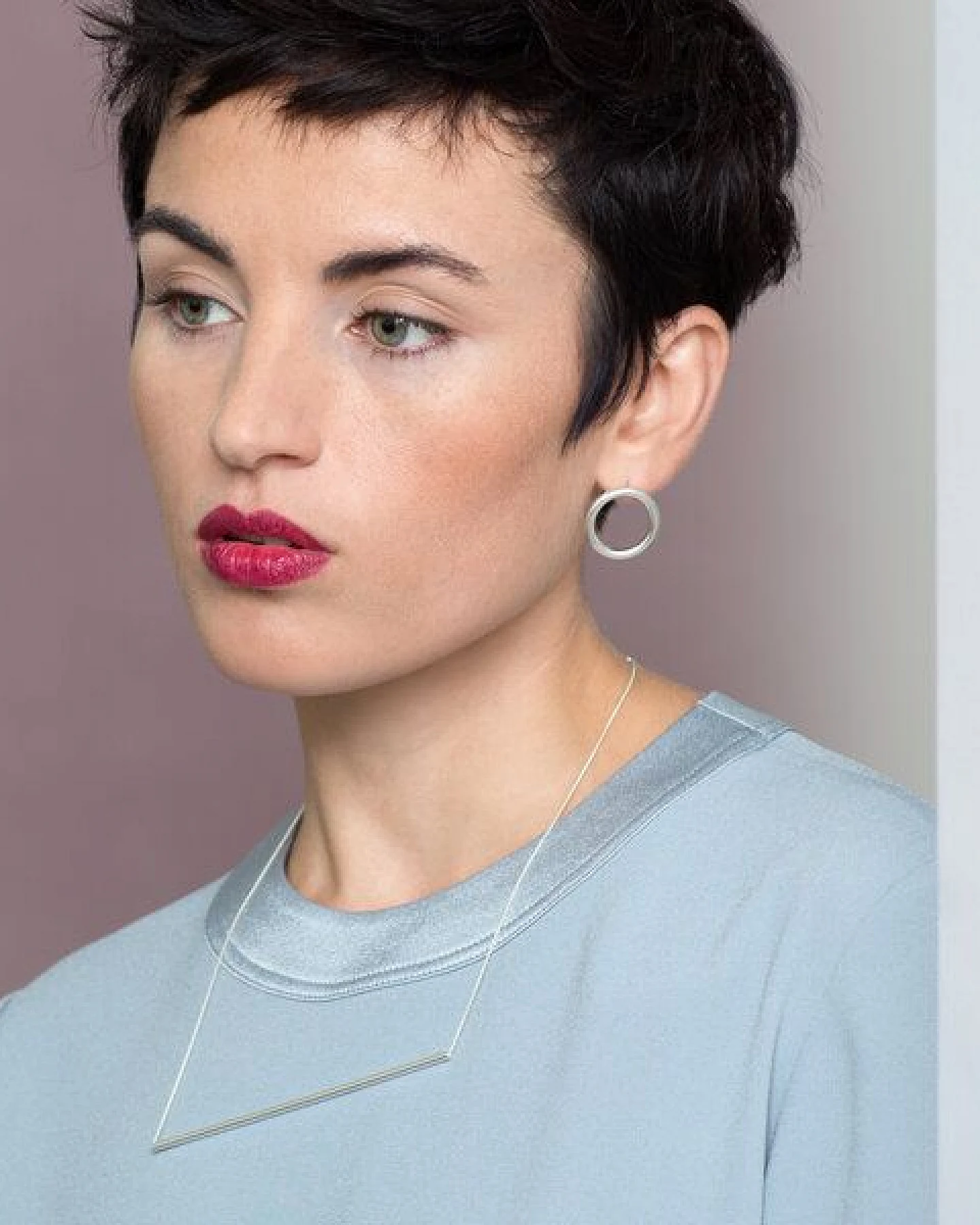 Jonathan Radetz Jewellery Stecker BOLD, Gold 585, 14 Karat, Durchmesser 23 mm, Handmade in Germany – Ansicht 2