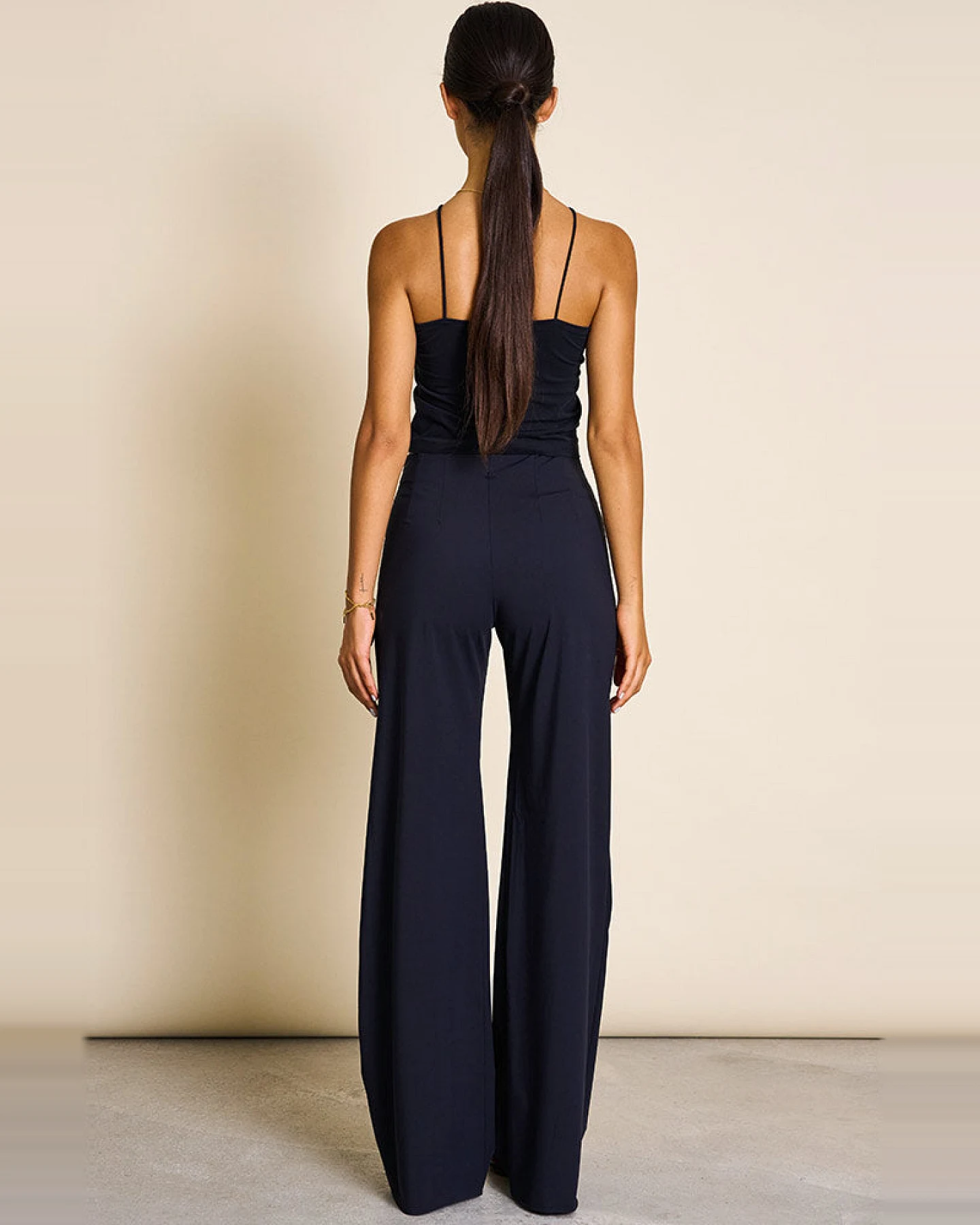 JAN 'N JUNE Damen vegan Hose Marlene Schwarz – Ansicht 2