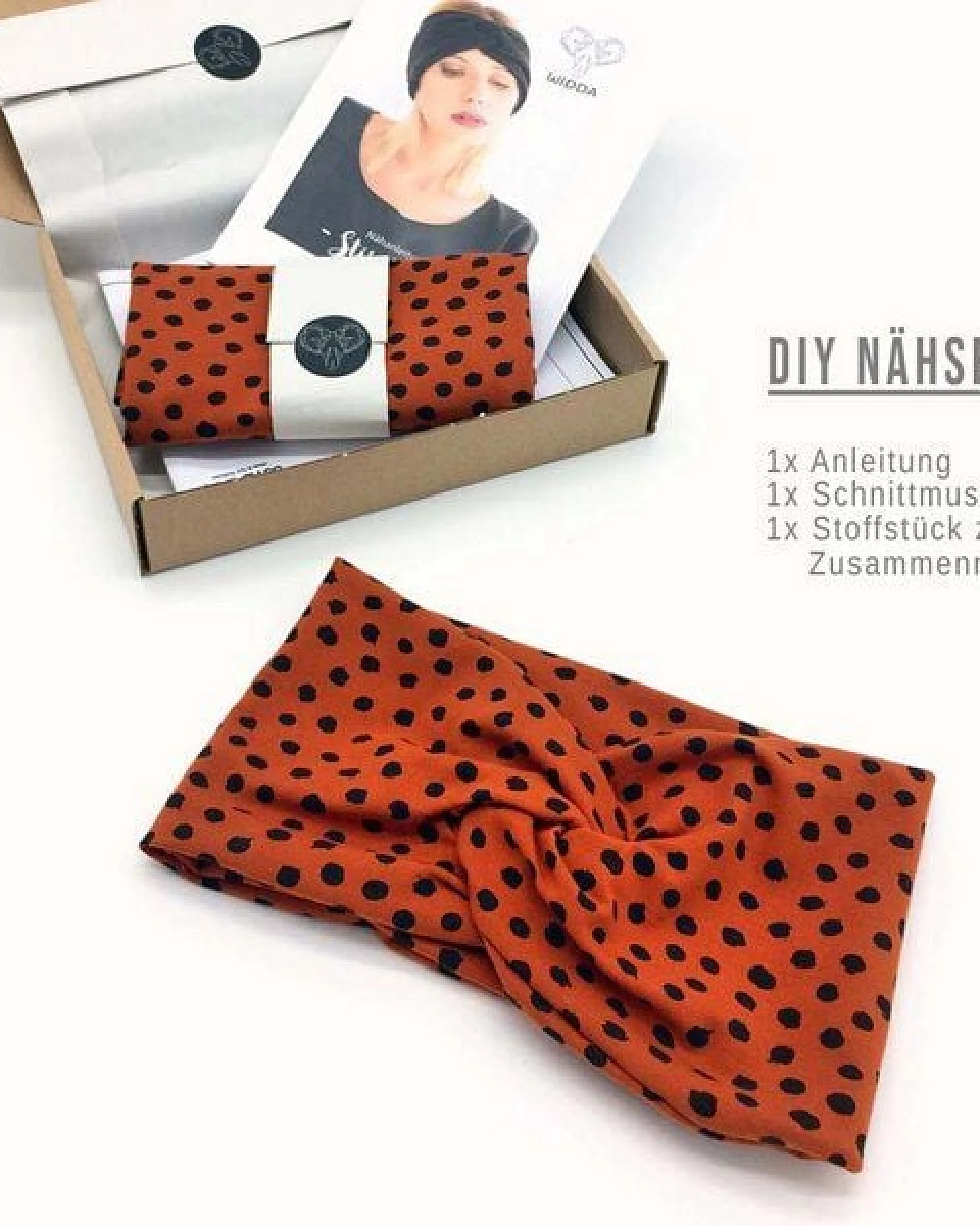 WiDDA berlin DIY Nähset Stirnband Punkte – Ansicht 2