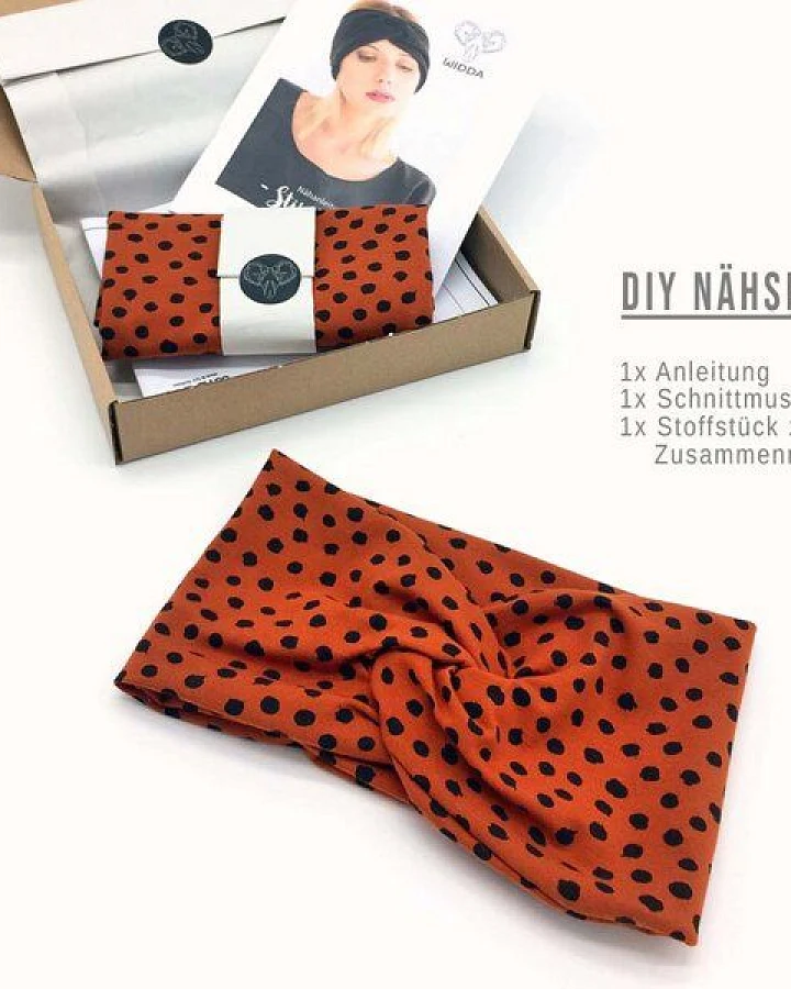 WiDDA berlin DIY Nähset Stirnband Punkte