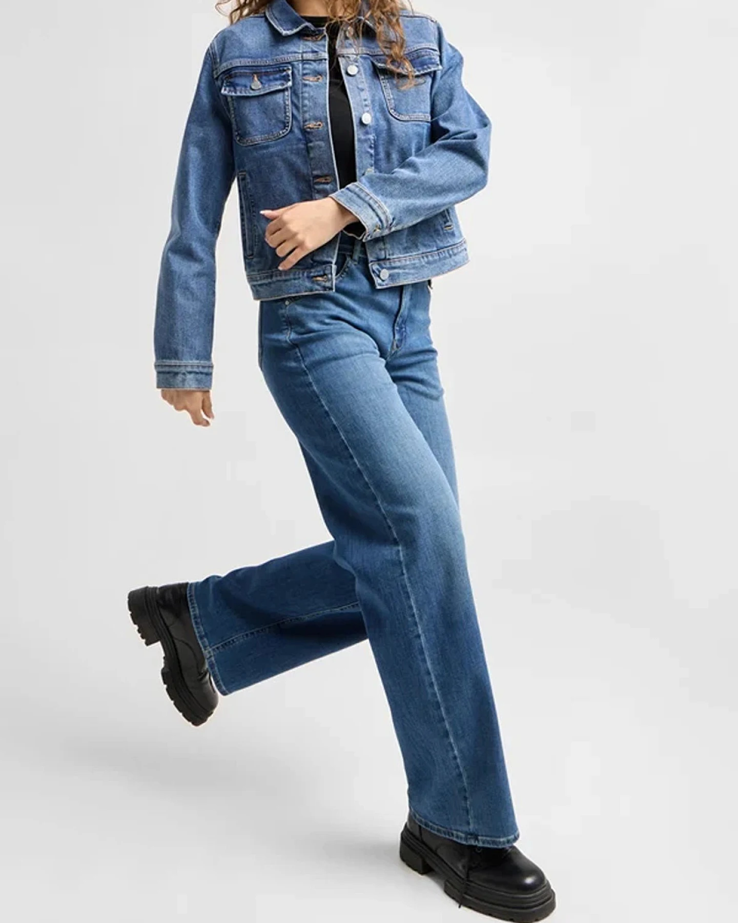 Jeans Blink Wide Barrel Vintage Blue – Ansicht 5