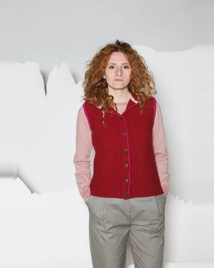 Grenz/gang Strickweste SUSANNE aus Schurwolle (kbT)