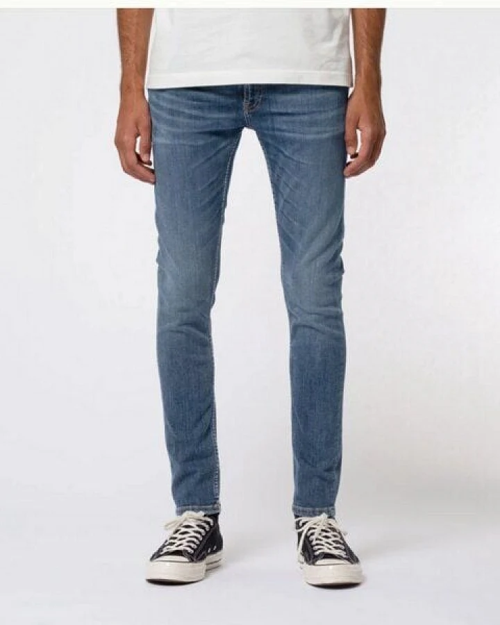 Nudie Jeans Bio-Denim Skinny Lin Dark Blue Navy