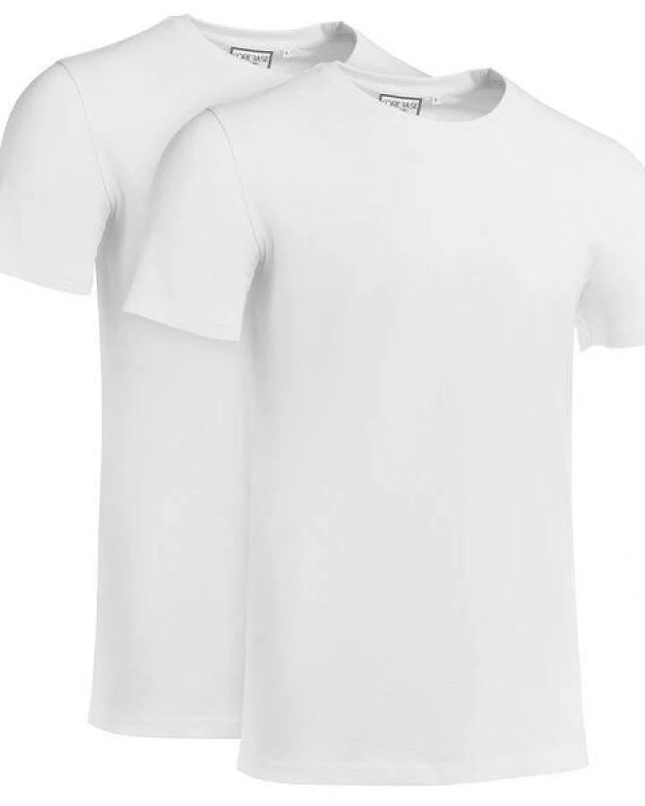 COREBASE TShirt Doppelpack, 100% Bio-Baumwolle, 200 g/m²
