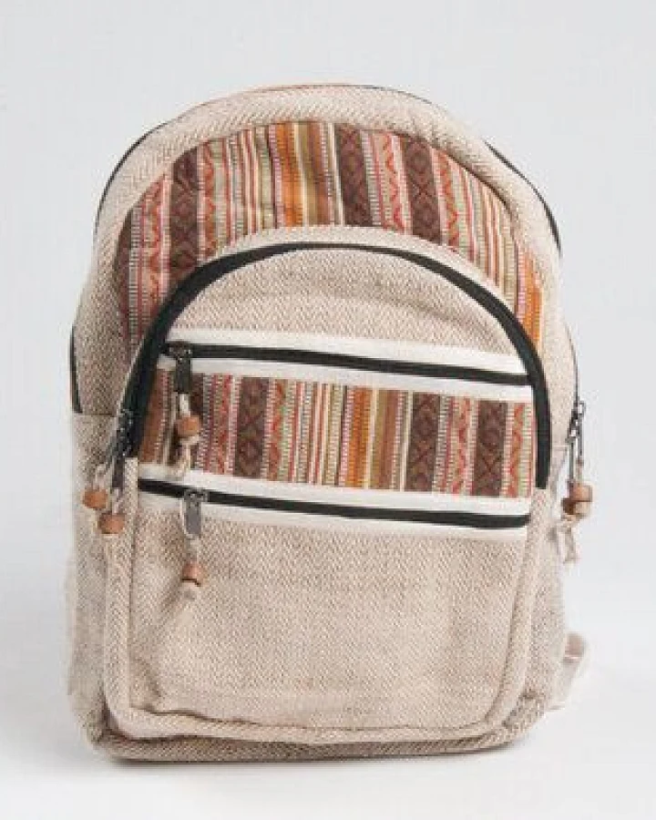 Nepal-Rucksack aus Hanf und Baumwolle von Himal Hemp (Backpack Big)