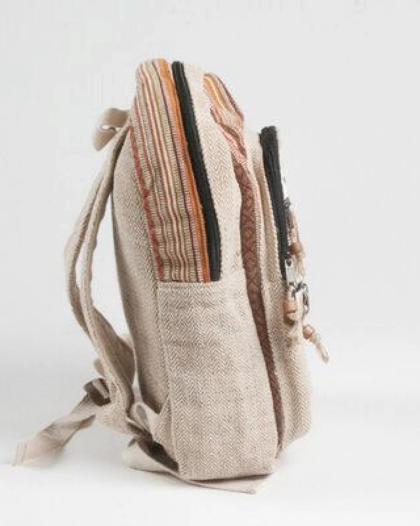 Nepal-Rucksack aus Hanf und Baumwolle von Himal Hemp (Backpack Big) – Ansicht 2