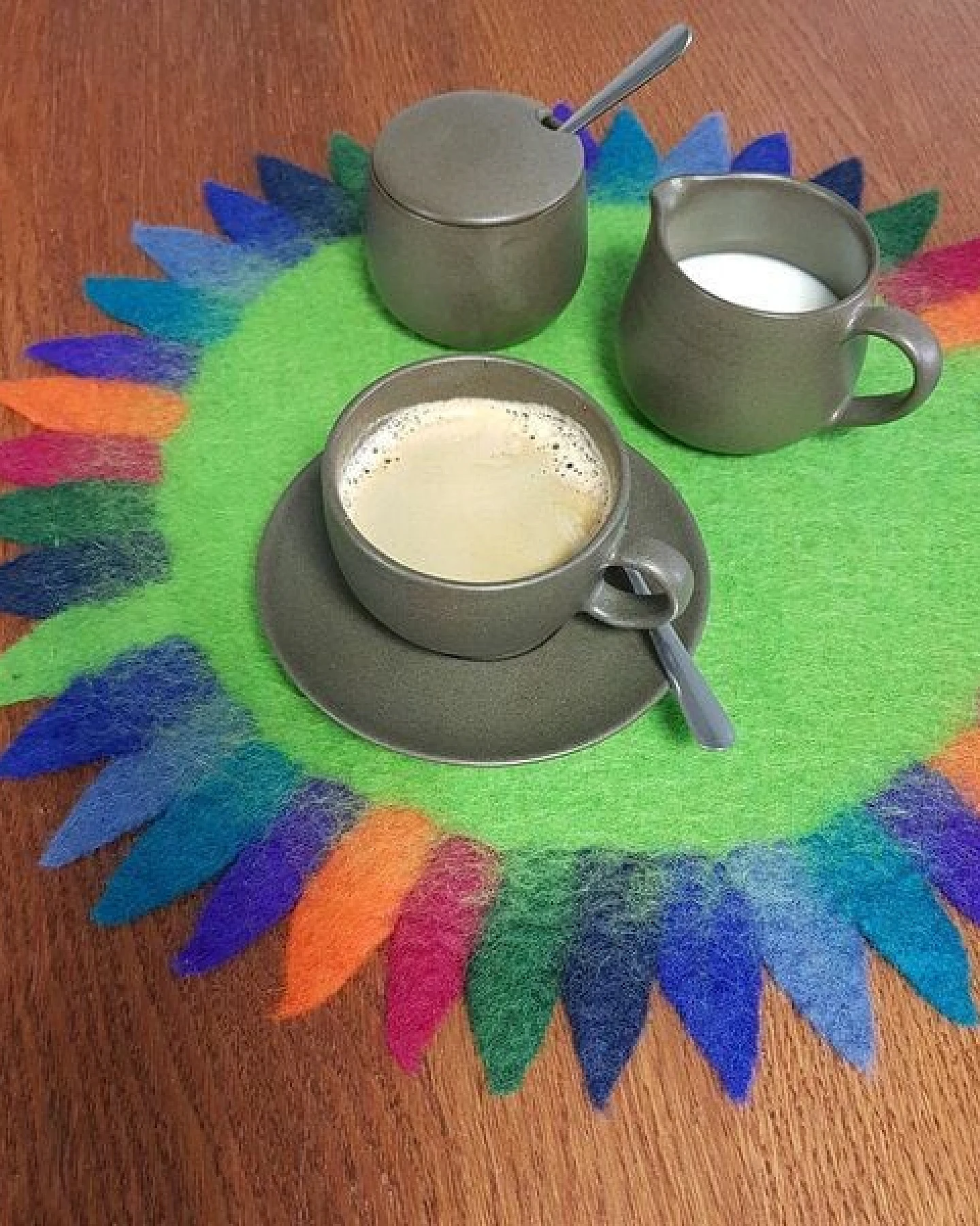 Frida Feeling Untersetzer / Tischsets "Sonne" aus Filz – Ansicht 2
