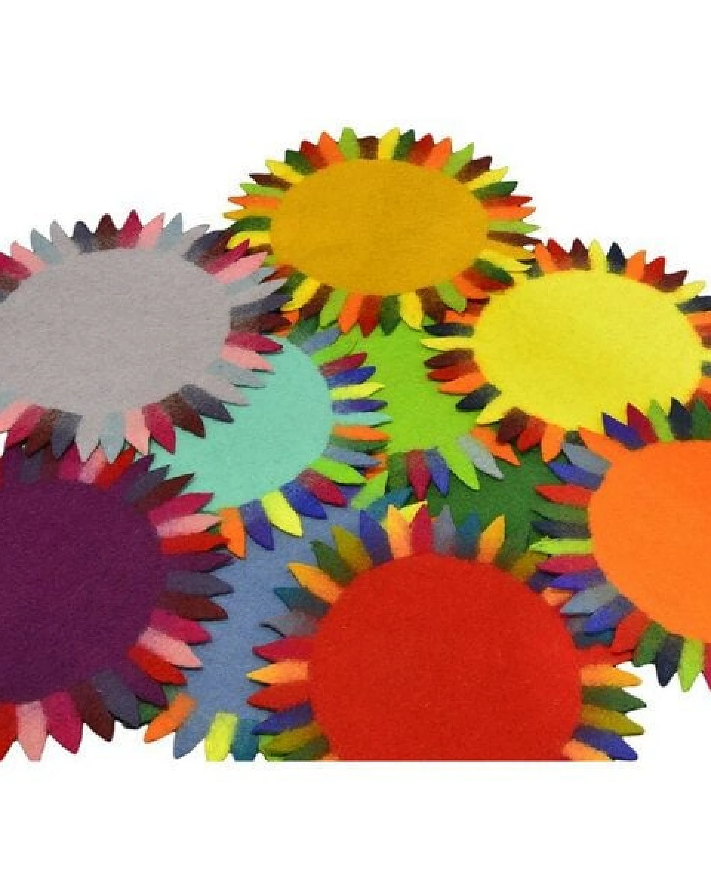 Frida Feeling Untersetzer / Tischsets "Sonne" aus Filz – Ansicht 3