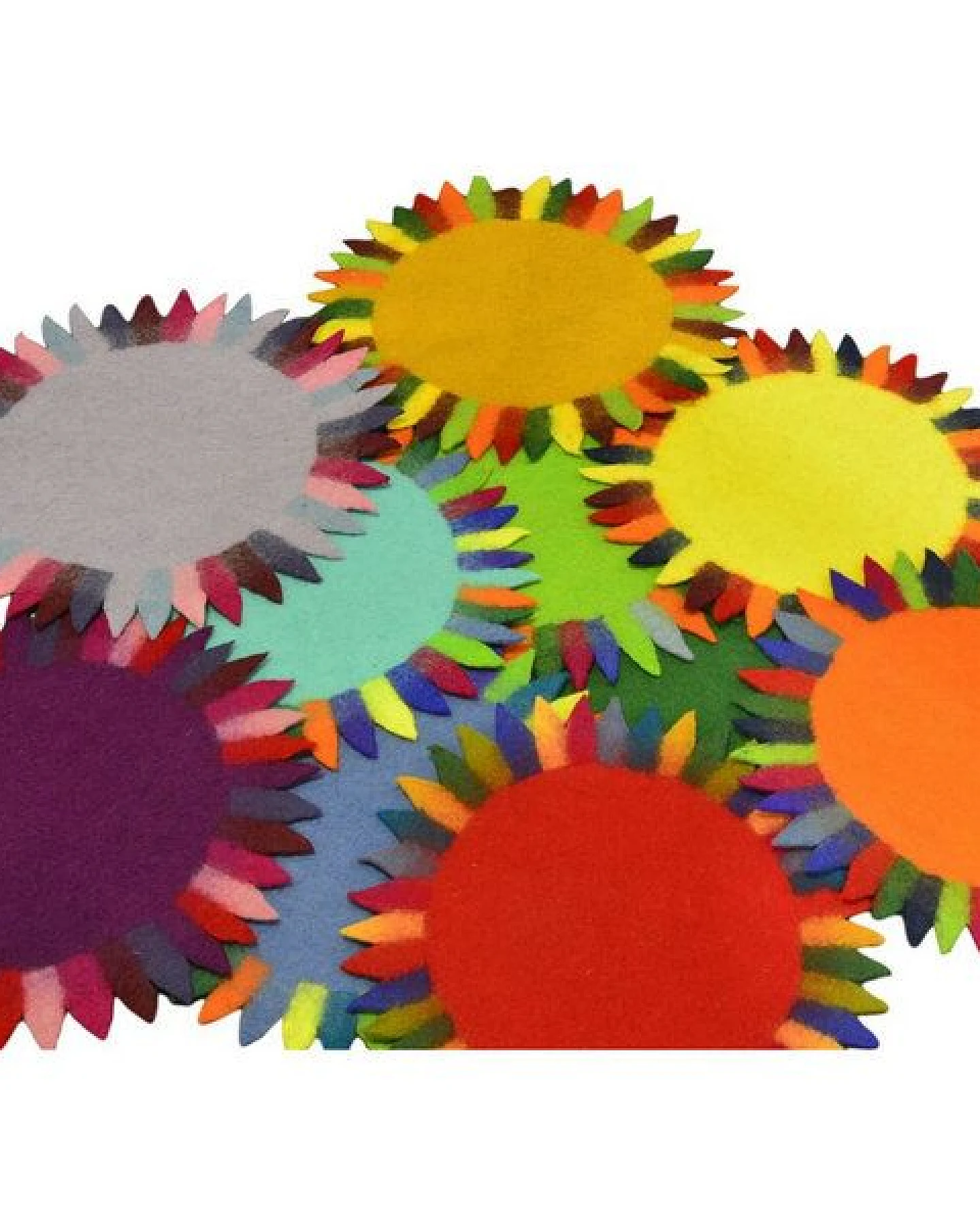 Frida Feeling Untersetzer / Tischsets "Sonne" aus Filz – Ansicht 3