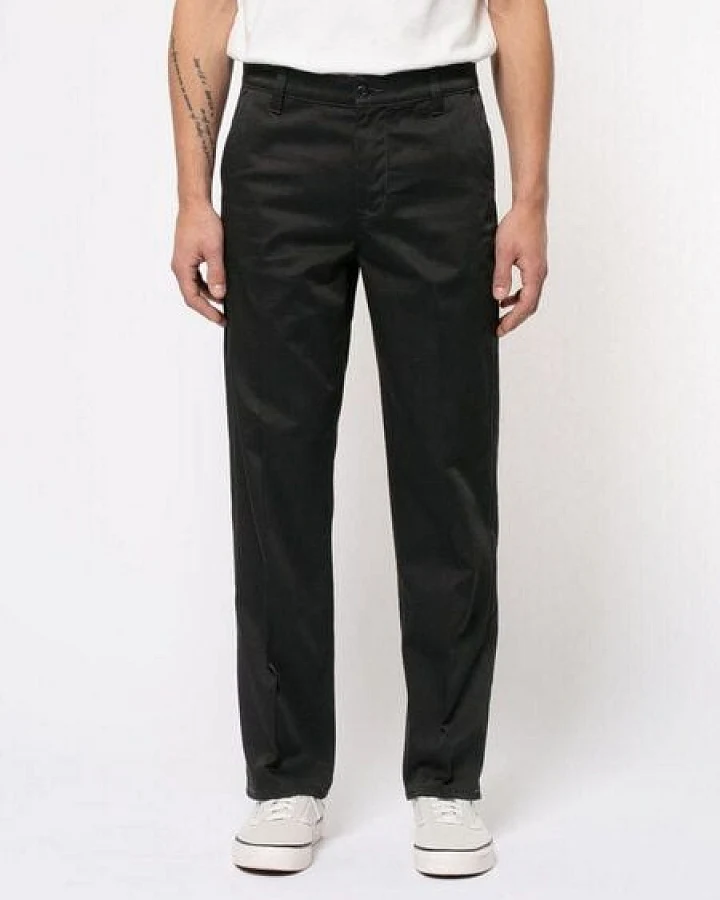Nudie Jeans Bio-Cotton Lazy Leo Black