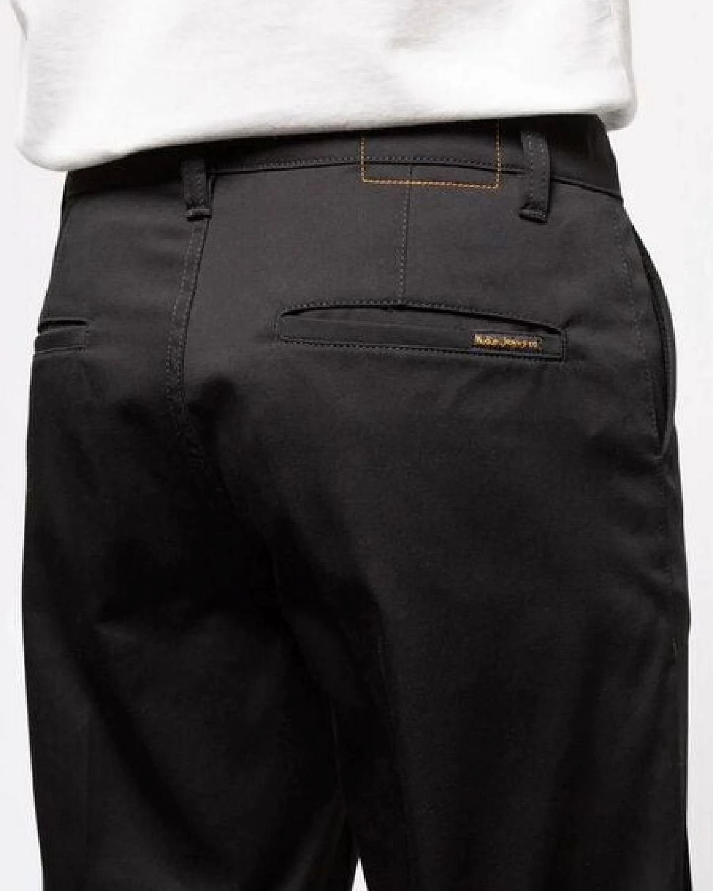 Nudie Jeans Bio-Cotton Lazy Leo Black – Ansicht 3