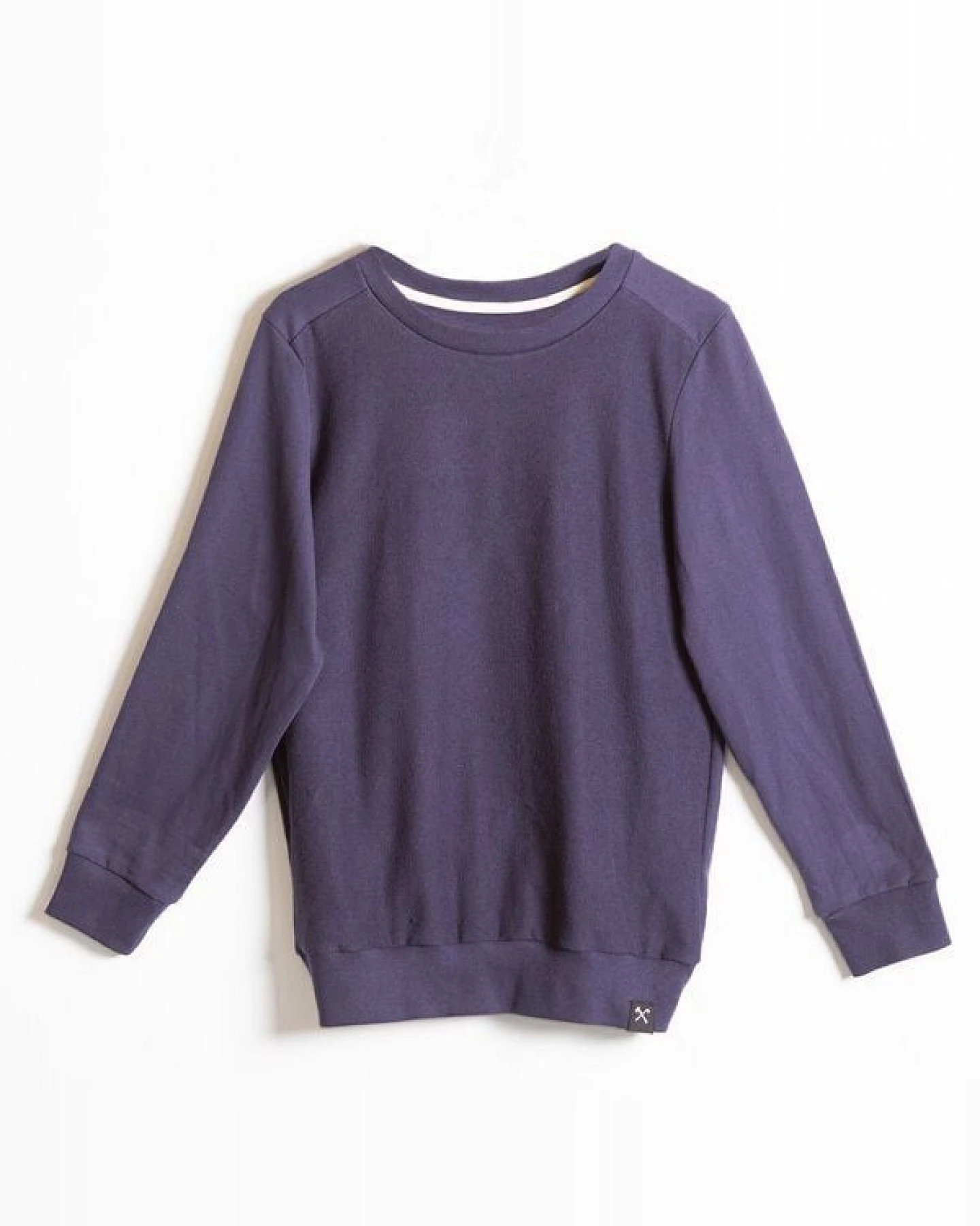 The Driftwood Tales Sweatshirt Inside Out - Recycelte Bio-Baumwolle - Marineblau und Hellgrün – Ansicht 4