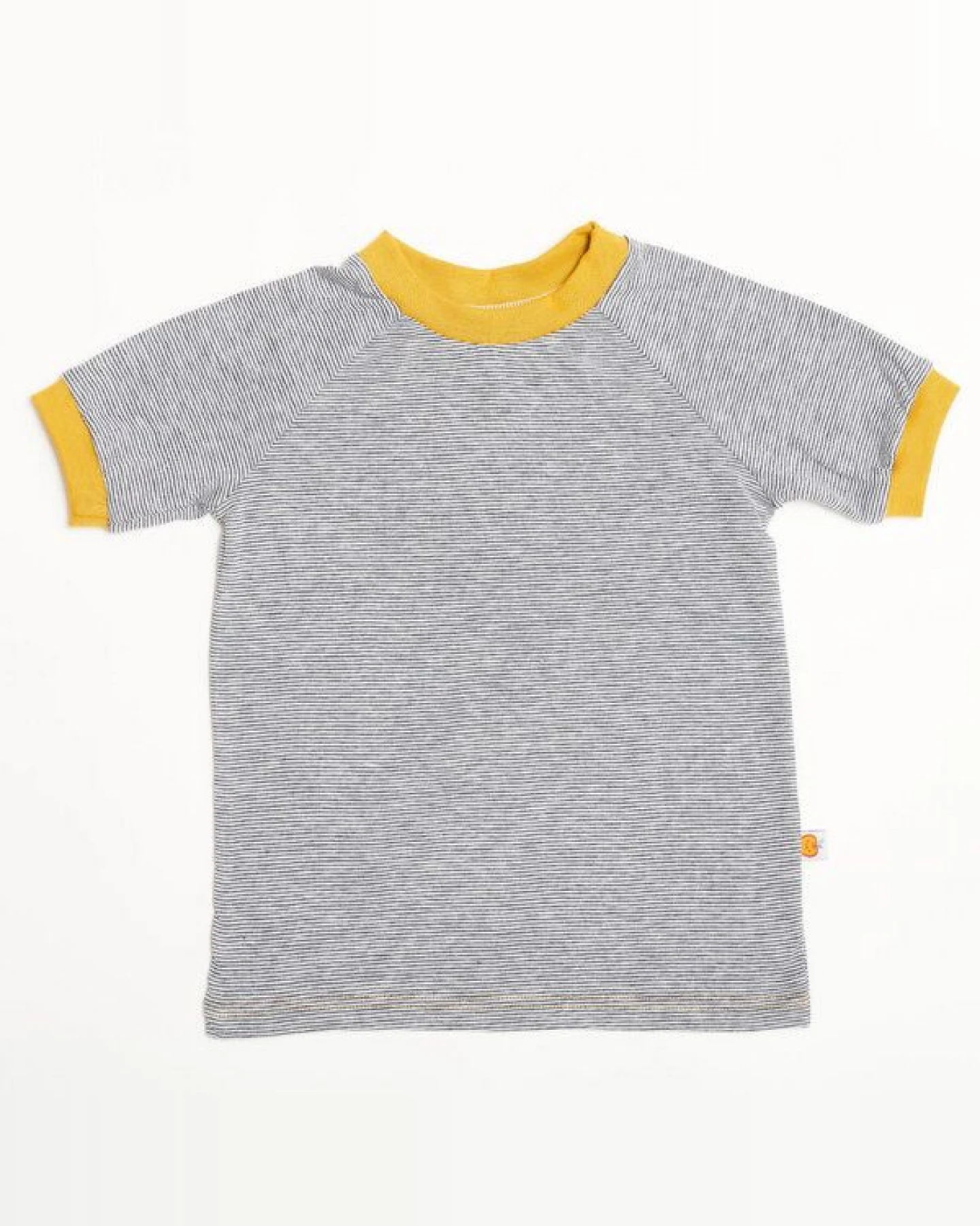 Cheeky Apple Buben Kurzarm T-Shirt aus Bio-Baumwolle "Ringeljersey" – Ansicht 2