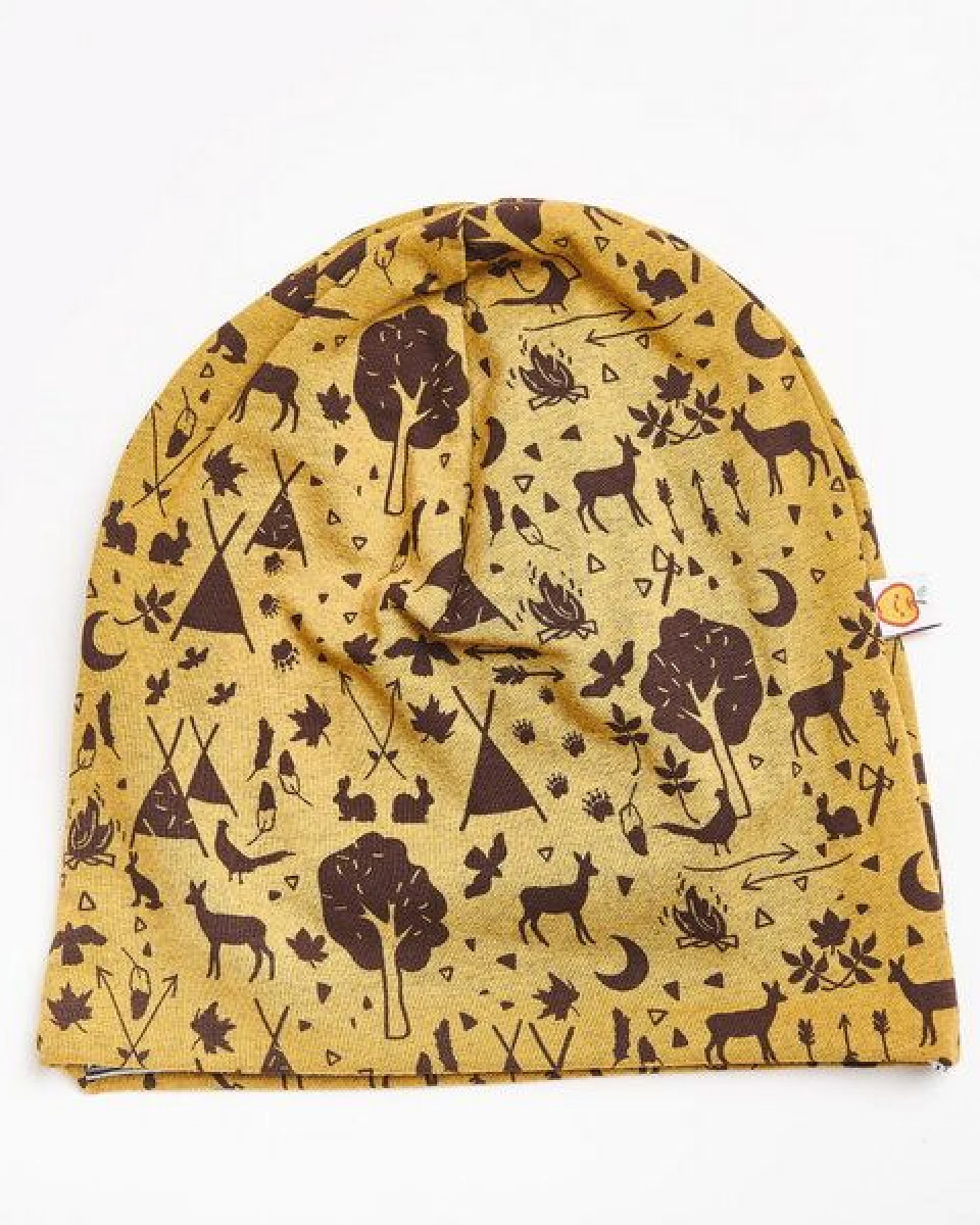 Cheeky Apple Beanie-Haube aus Bio-Baumwolle "Tipi Tält/Weiß-Navy Ringel"" – Ansicht 2