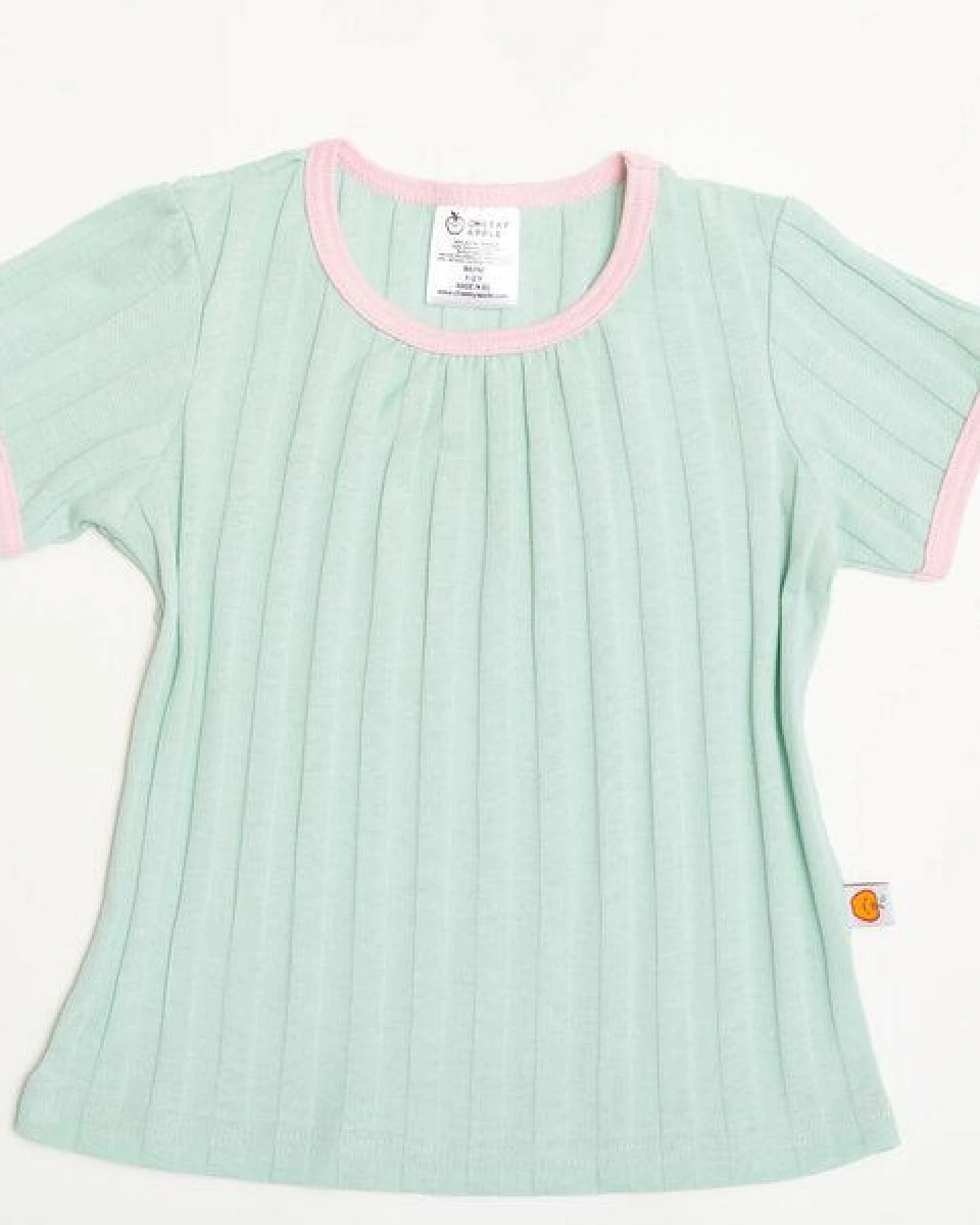 Cheeky Apple Mädchen Kurzarm-Top aus Bio-Baumwolle "Rippjersey" – Ansicht 2