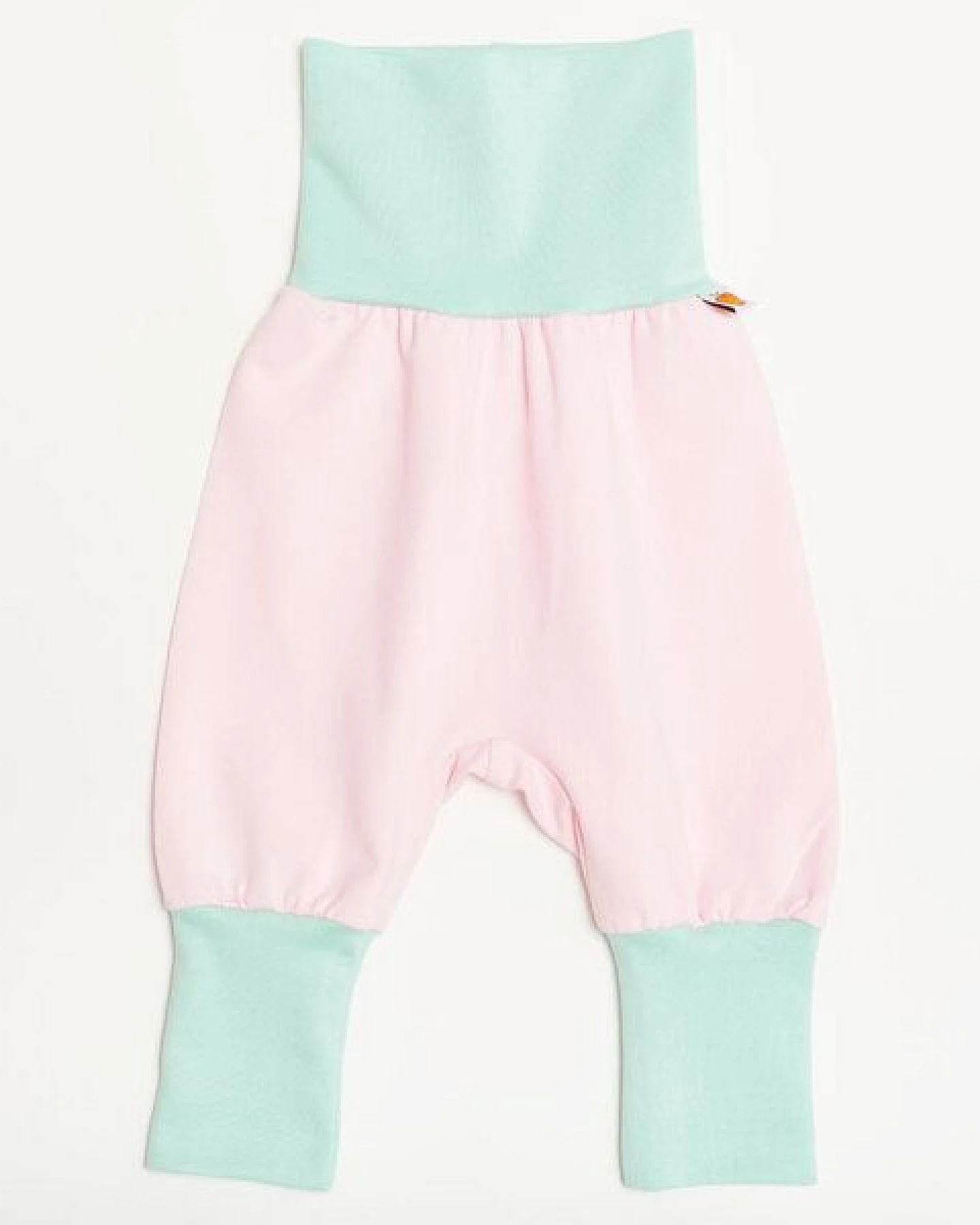 Cheeky Apple Pumphose aus Bio-Baumwolle "Pastell Uni" Rosa/Türkis/Hellblau – Ansicht 2