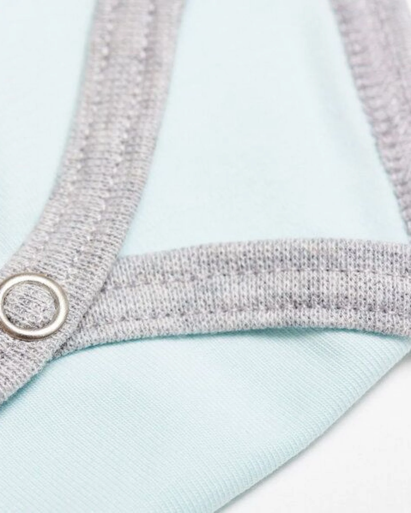 Cheeky Apple Kurzarm-Body aus Bio-Baumwolle "Pastell Uni" Rosa/Türkis/Hellblau – Ansicht 3