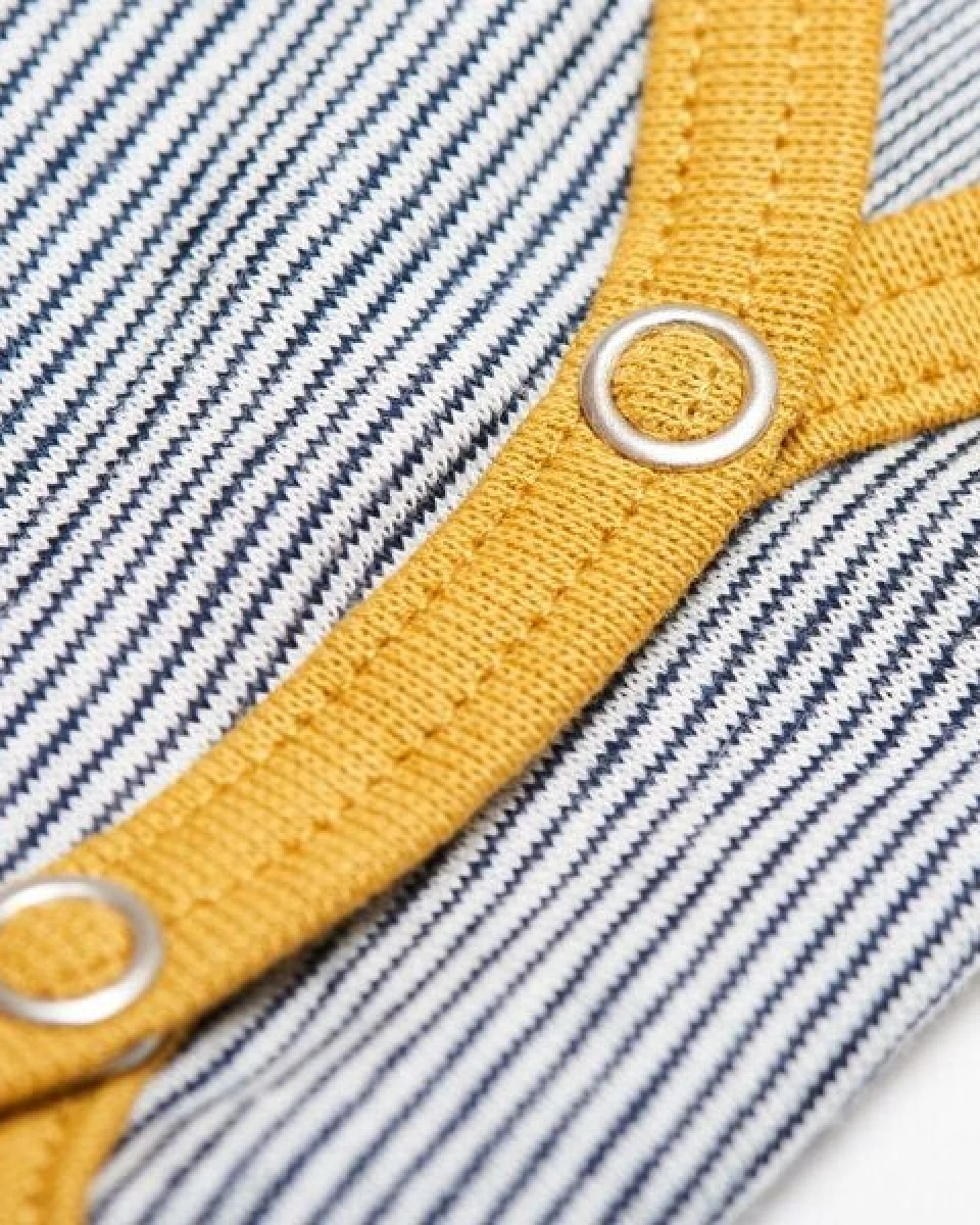 Cheeky Apple Kurzarm-Body aus Bio-Baumwolle "Ringel" Navy/Weiß – Ansicht 3