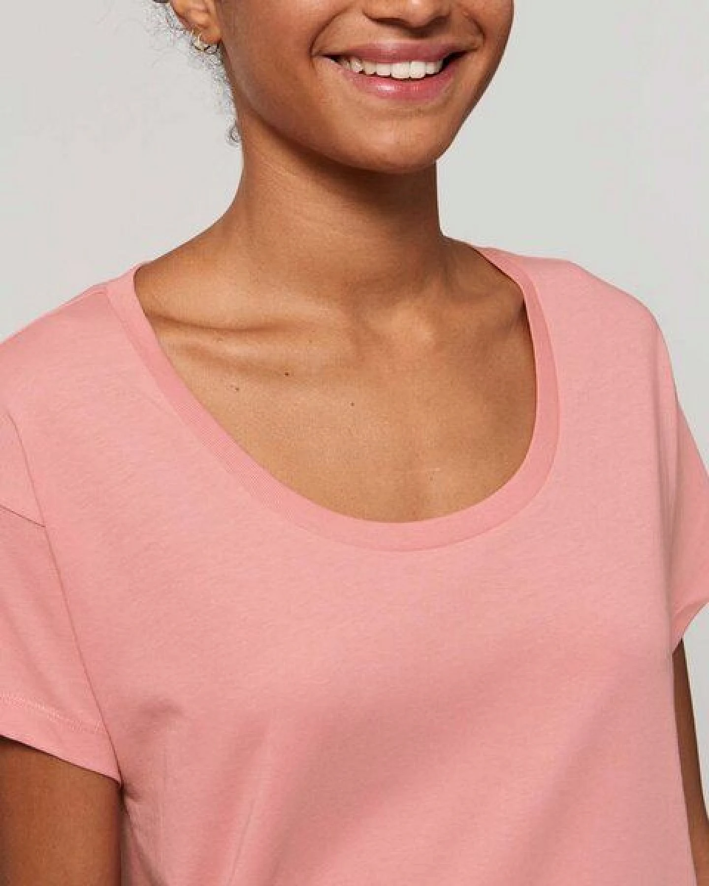 YTWOO Locker geschnittenes Damen T-Shirt aus Bio Baumwolle – Ansicht 3