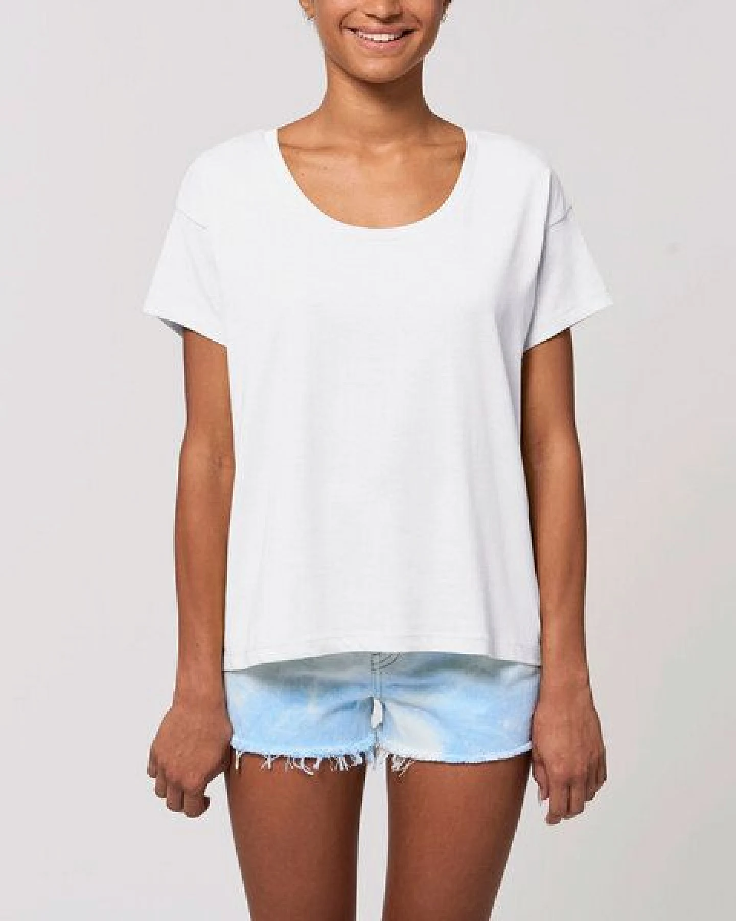 YTWOO Locker geschnittenes Damen T-Shirt aus Bio Baumwolle – Ansicht 2